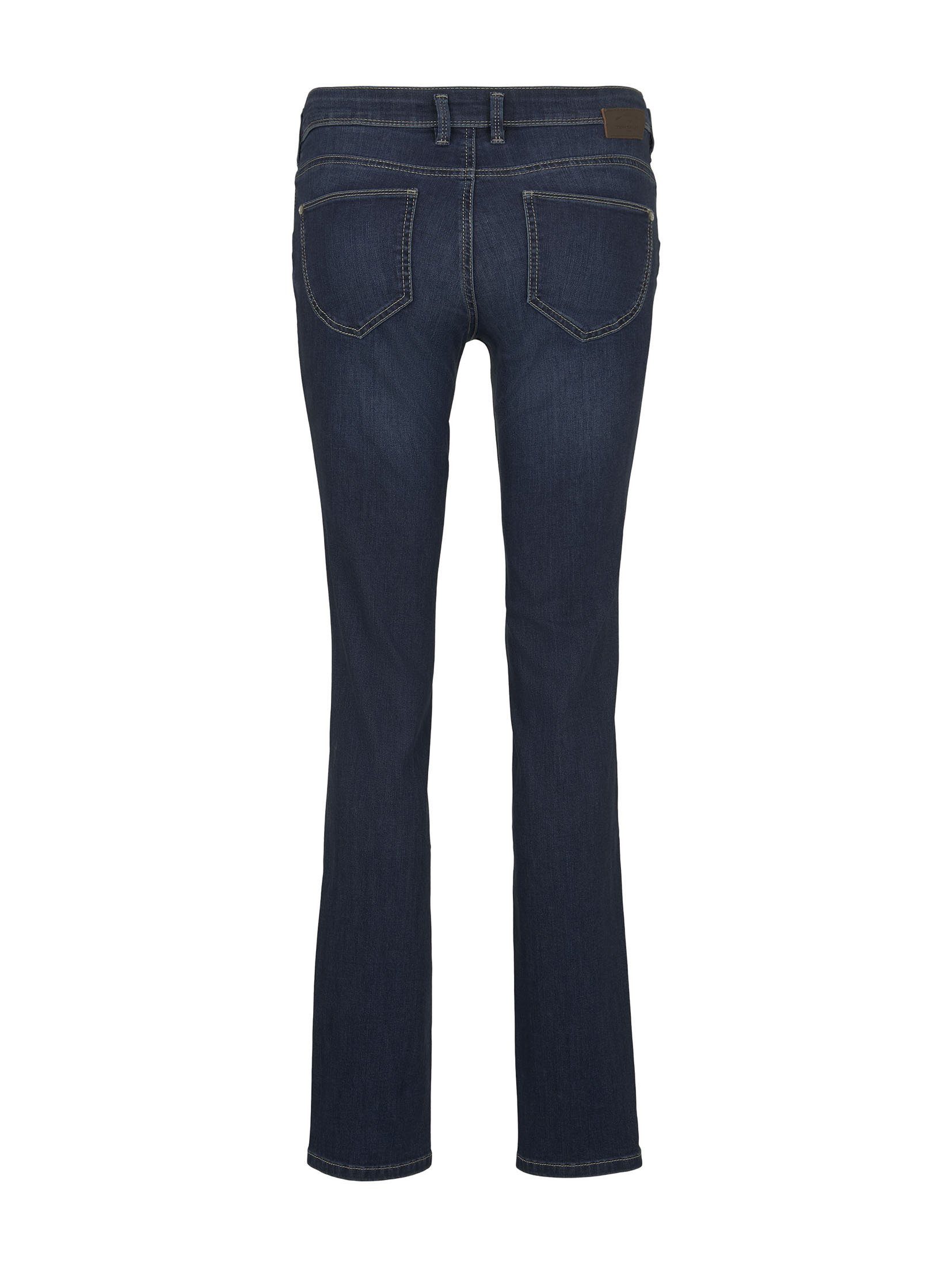 Jeans Straight Alexa TAILOR Skinny-fit-Jeans wash Bio-Baumwolle denim dark TOM mit stone