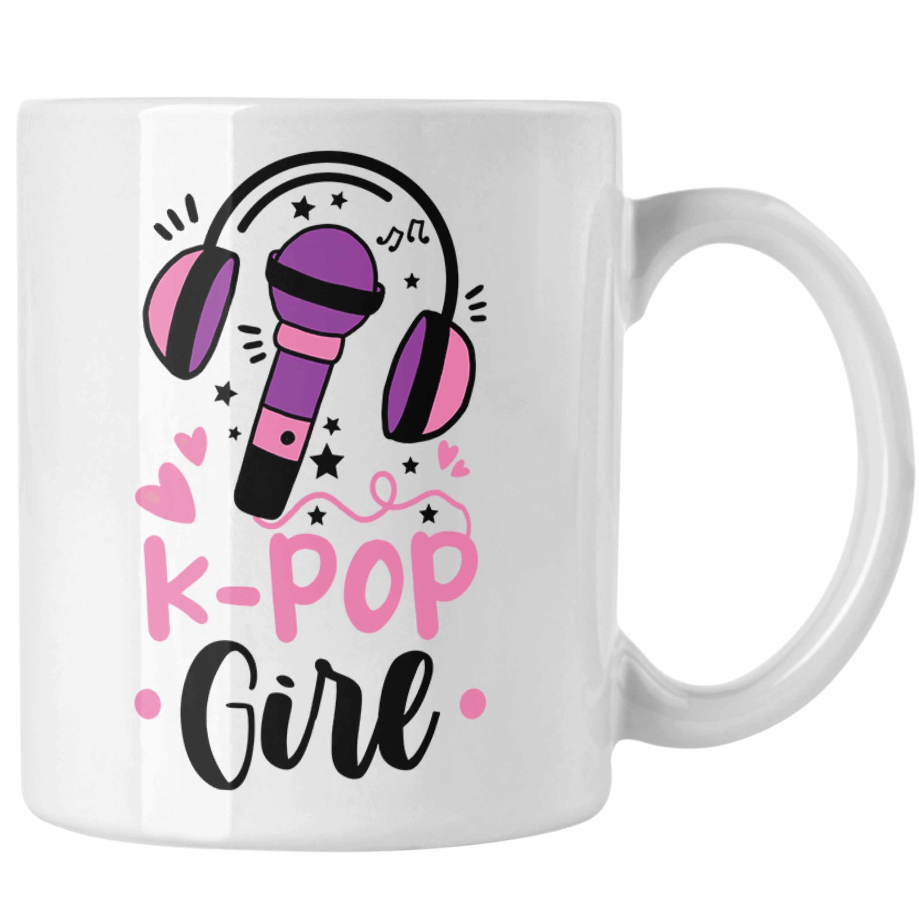 Trendation Tasse Trendation - K-Pop Girl Tasse Geschenk für K Pop Liebhaber Weiss