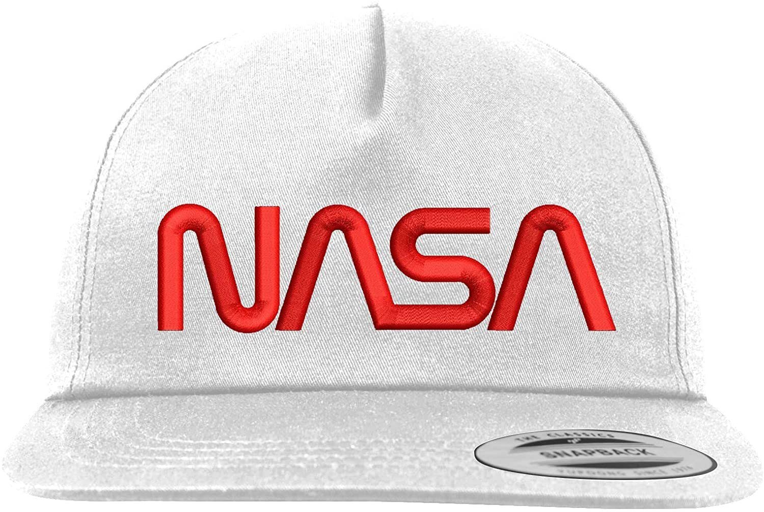 Youth Designz Baseball Cap NASA Kinder Cap mit modischer Logo Stickerei Rot/Weiß | Baseball Caps