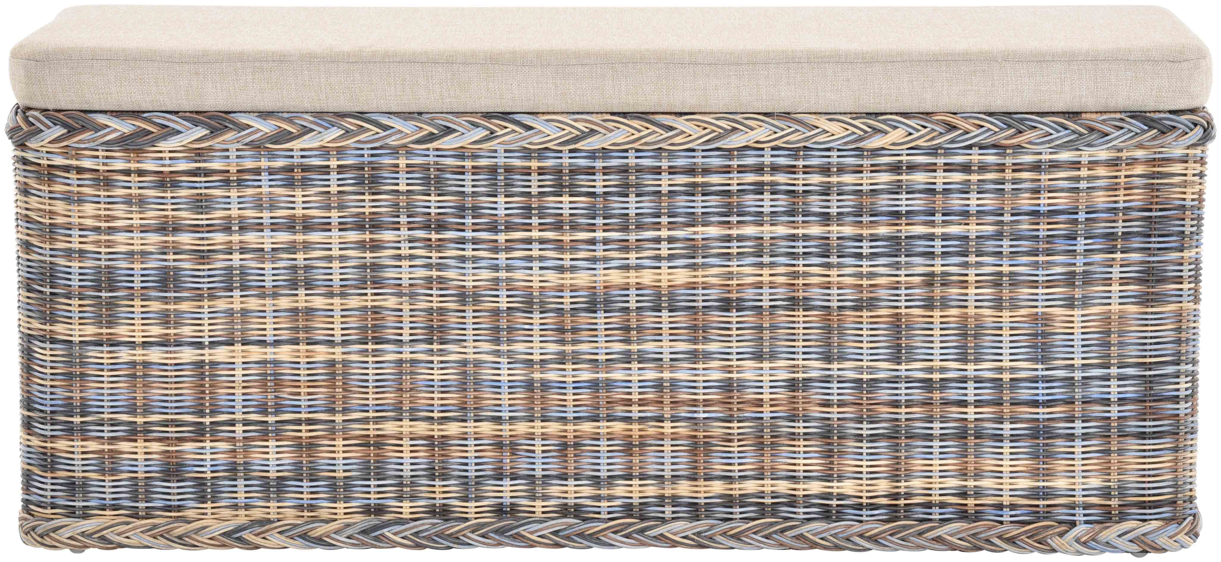 Krines Home Sitztruhe Breiter Rattan Wäschekorb günstig online kaufen