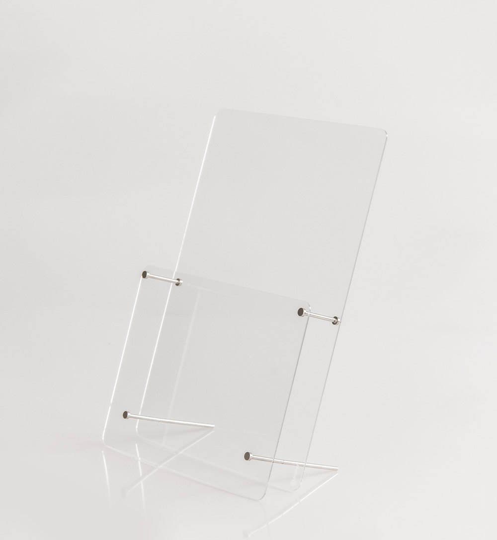 DIN Zeitungsständer »Tokio« Acrylglas A4 Tisch-Prospekthalter Indisplay®