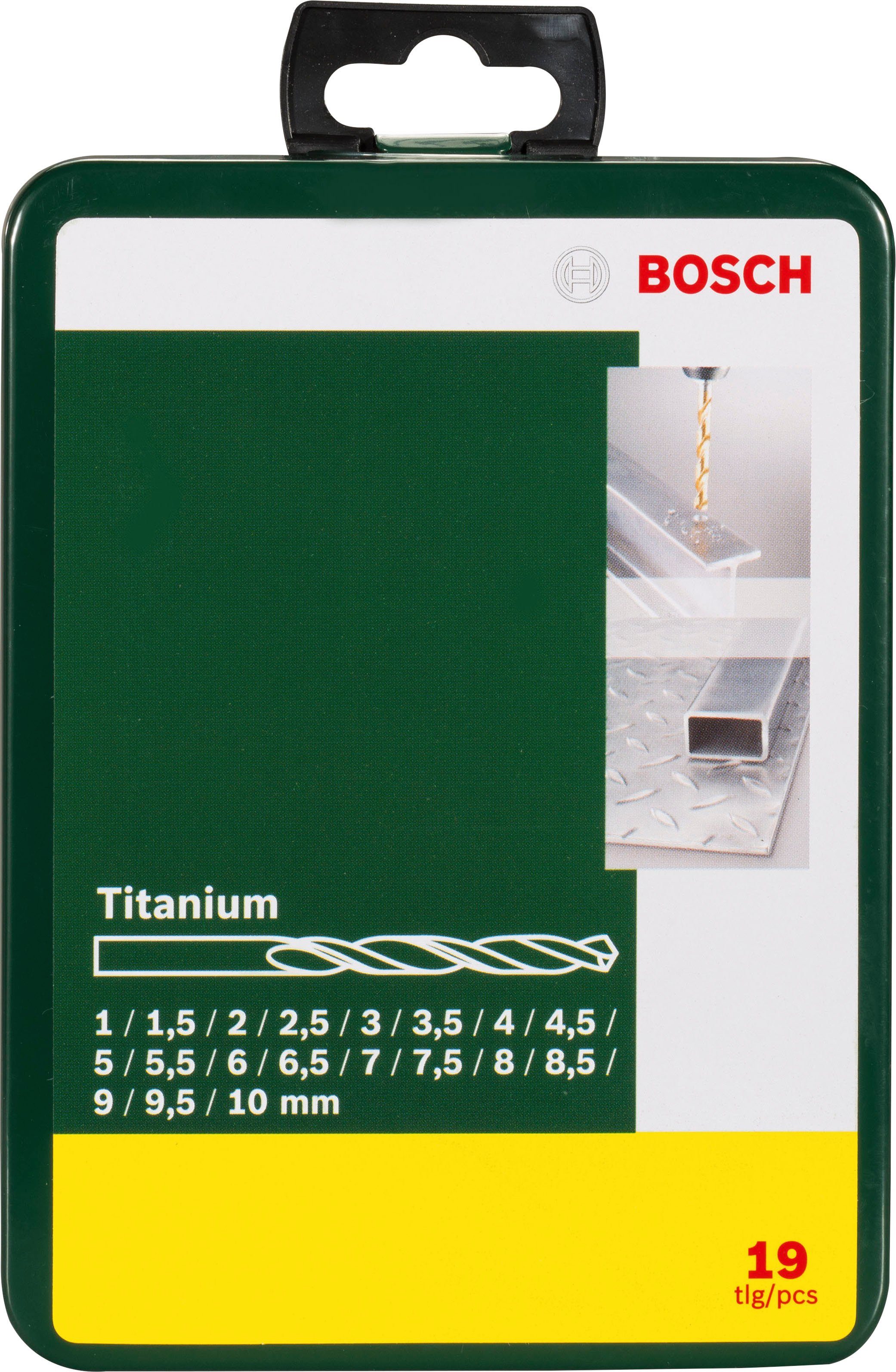 Bosch Home & Garden 19-tlg), 19-teiliges Metallbohrer, HSS-TiN-Metallbohrer-Set (Set