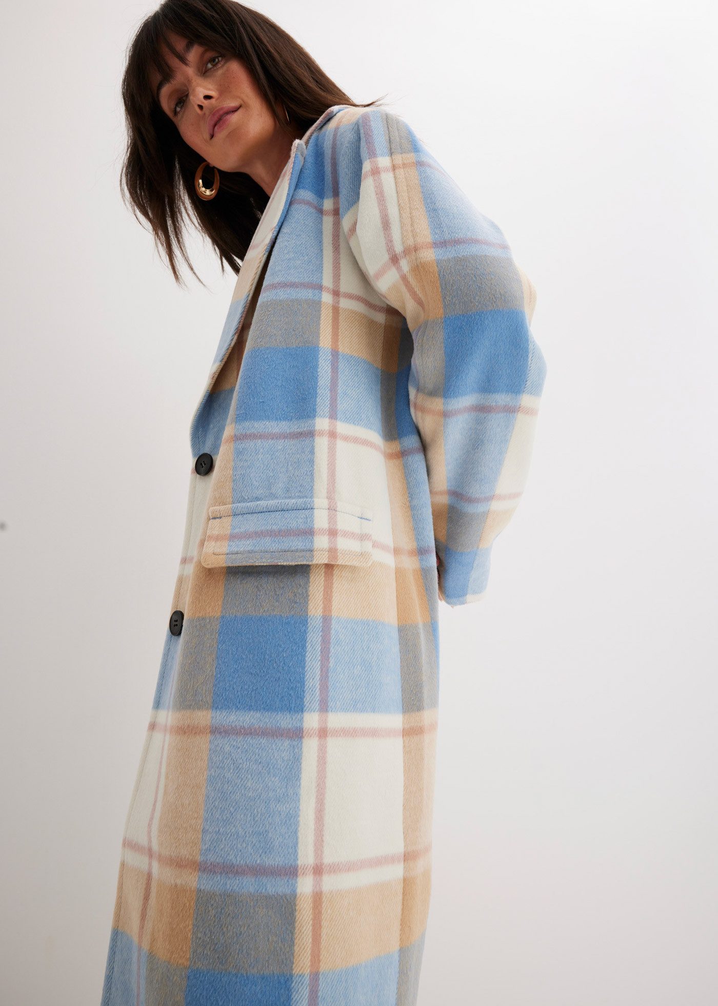 bonprix Langmantel Oversize-Mantel n Wolloptik günstig online kaufen