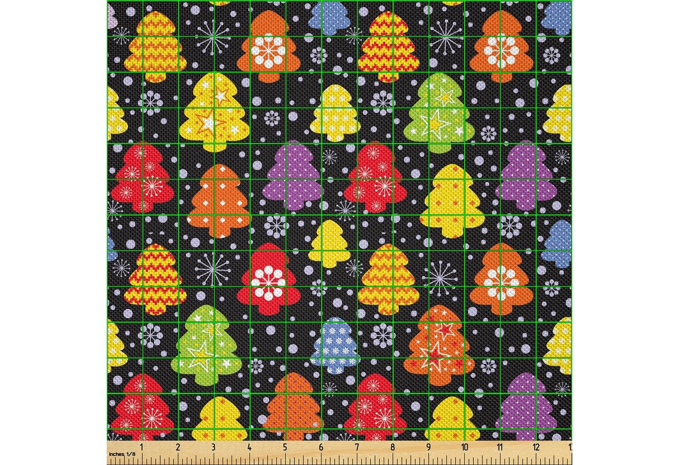 Thumbnail - Abakuhaus Stoff Zum Nähen Toller Stoff für Heimtextilien aller art, Baum Bunte Natur Winter