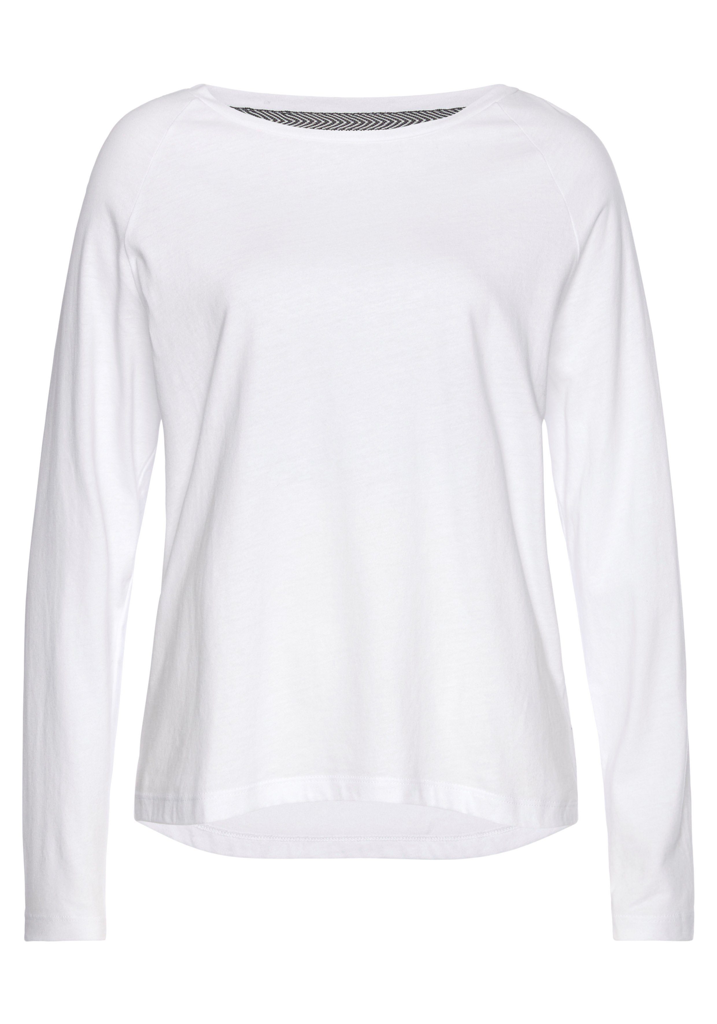 Elbsand Longsleeve Tinna mit Logodruck hinten, Langarmshirt aus Baumwoll-Mix, sportlich-casual