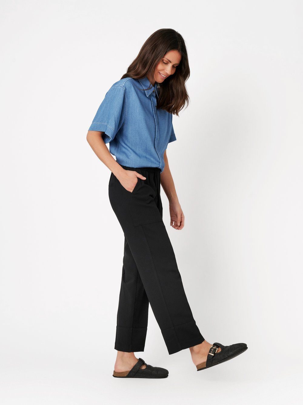 TONI Jogger Pants Sue Ankle aus leichtem Twill