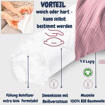 SEI Design Stillkissen Seitenschläferkissen Babynestchen Schwangerschaftskissen XXL, Faserfüllung, Bezug 100% Baumwolle