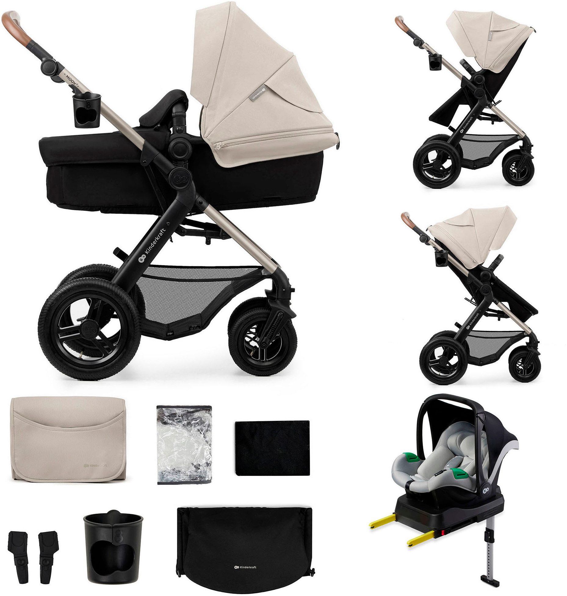 Kombi-Kinderwagen MOOV 2 4in1 AIR