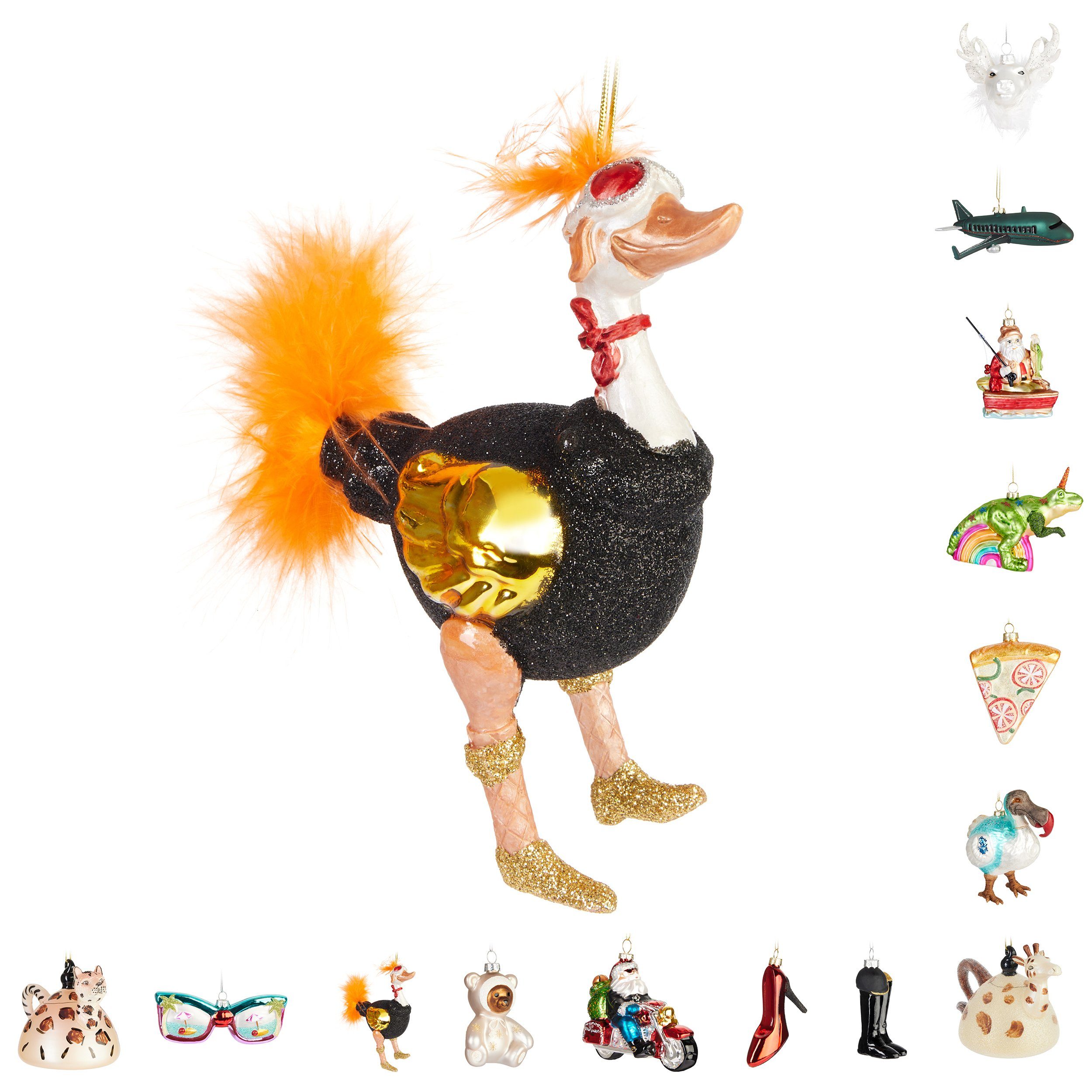BRUBAKER Weihnachtsbaumkugel Lustige Weihnachtskugel aus Glas günstig online kaufen