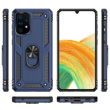 FITSU Handyhülle Handyhülle für Samsung Galaxy A33 Hülle Outdoor Case 6,4 Zoll, Robuste Handyhülle stabile Schutzhülle Cover Case mit Kamera Slider