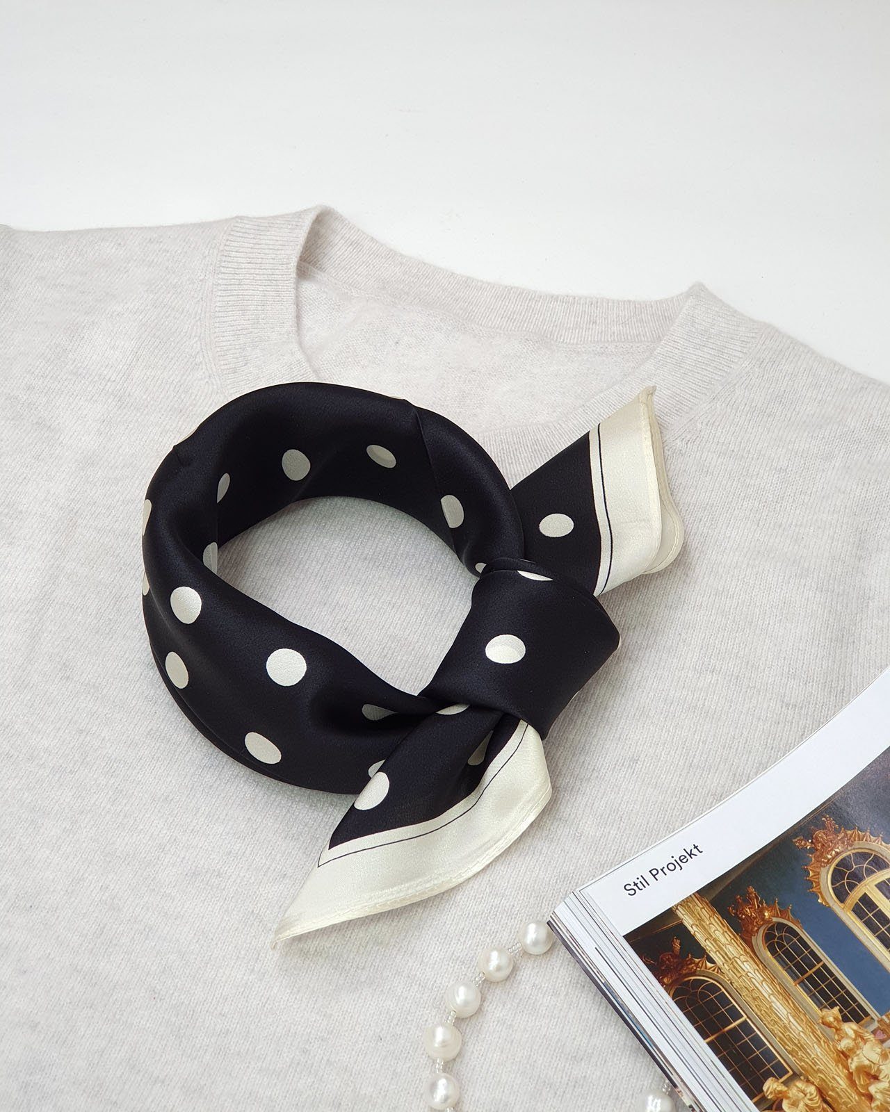 MayTree Seidentuch quadratisch, kleine Punkte 53x53 günstig online kaufen