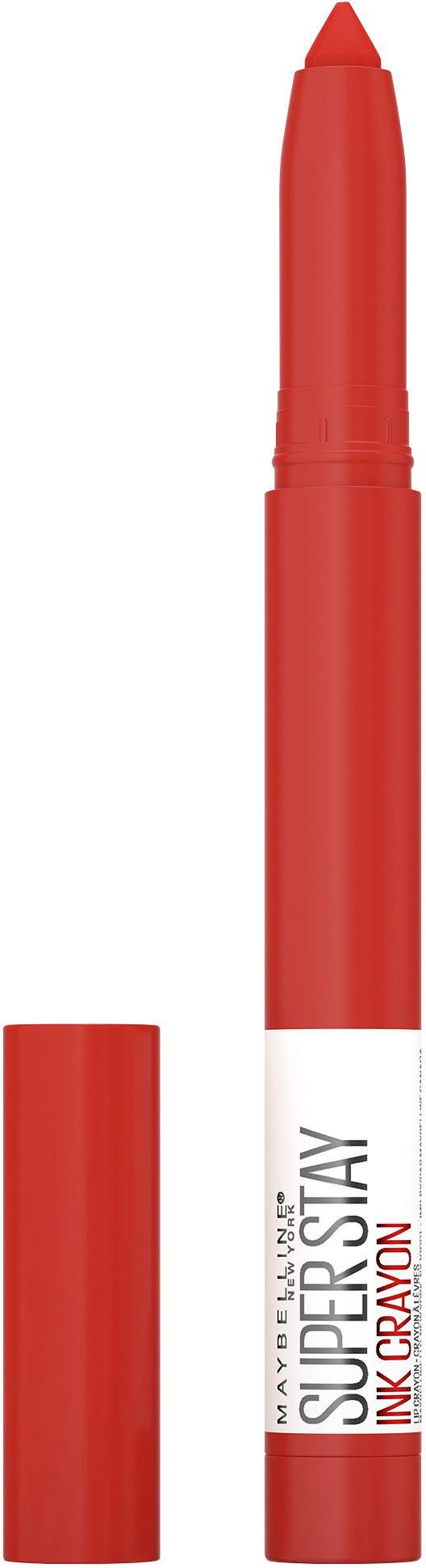 MAYBELLINE NEW YORK Lippenstift Super Stay Ink Crayon, mit natürlichen Inhaltstoffen