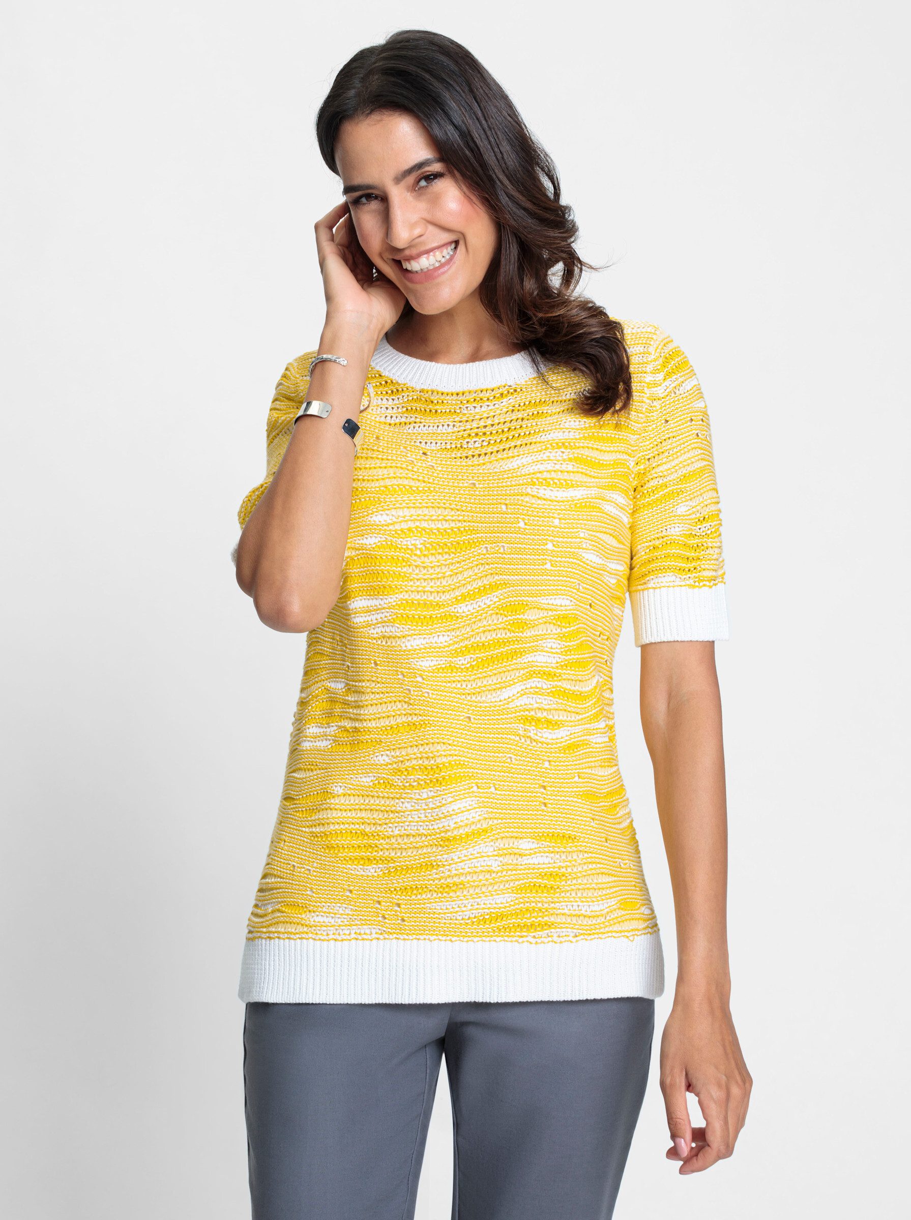 Inspirationen Kurzarmpullover "Pullover" günstig online kaufen