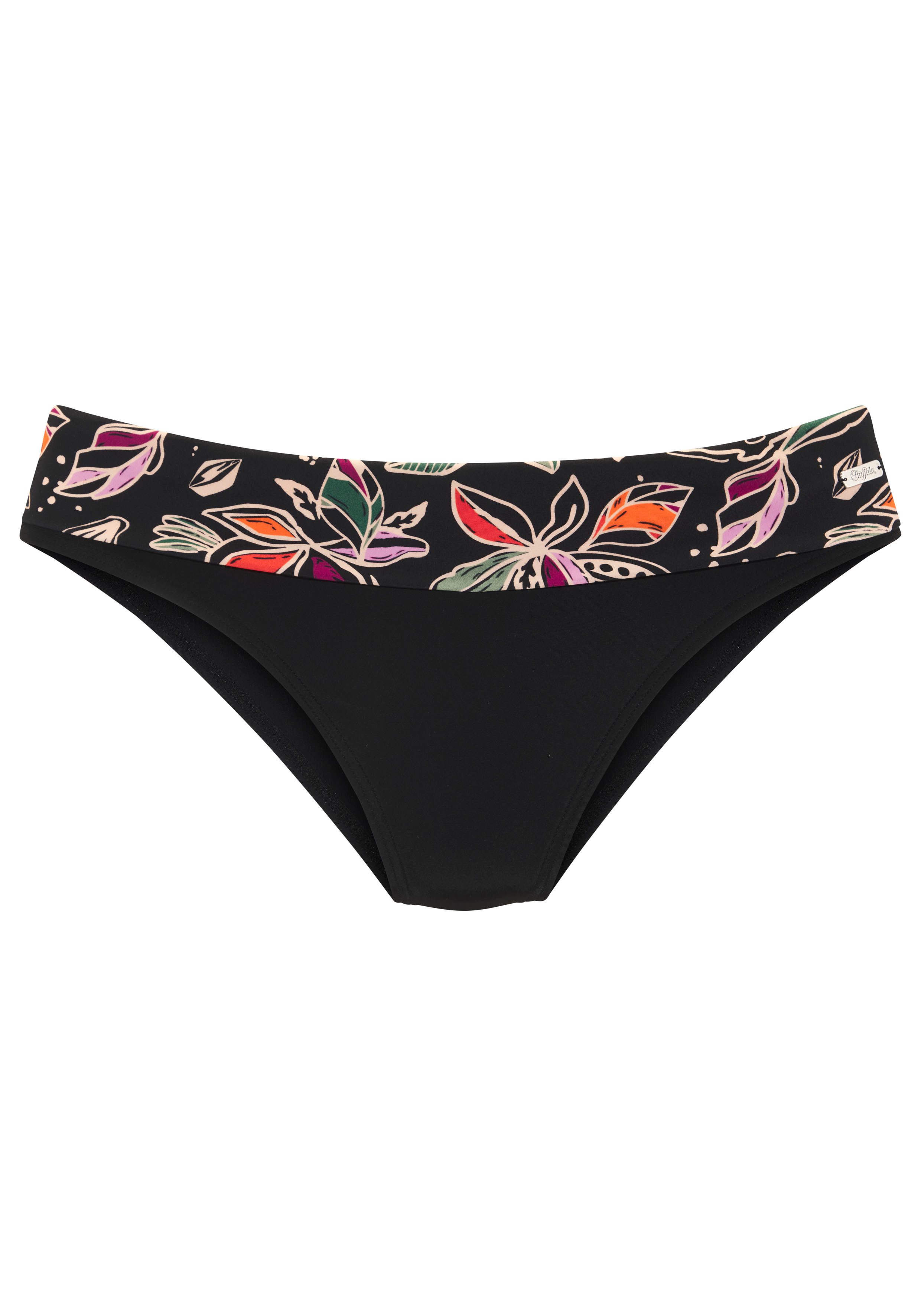 Buffalo Bikini-Hose Whoopi mit modernem Blätterdruck günstig online kaufen