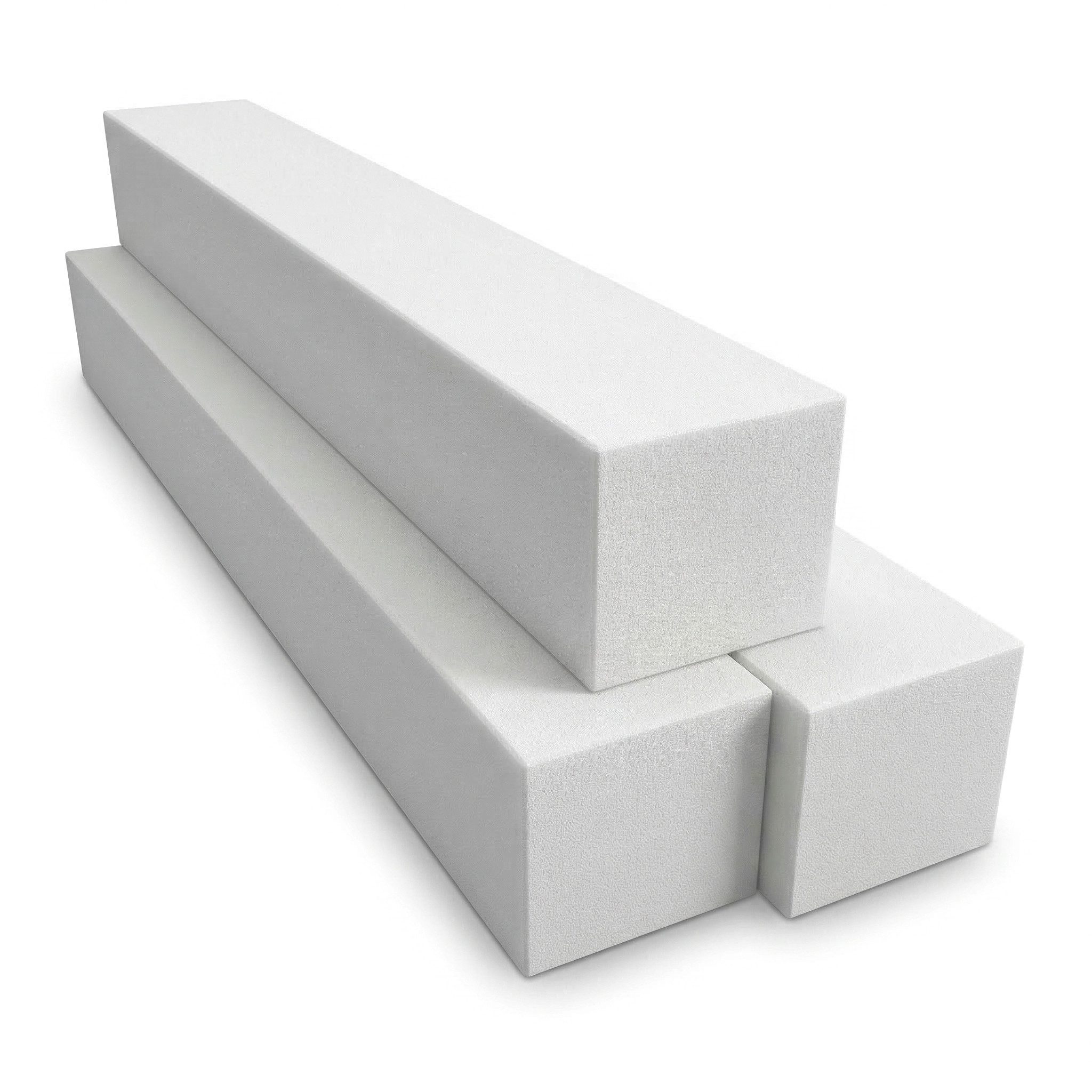 TULENA Schaumstoffeinlage Matratzenverlängerung aus Schaumstoff Zuschnitt, 10x10x50cm