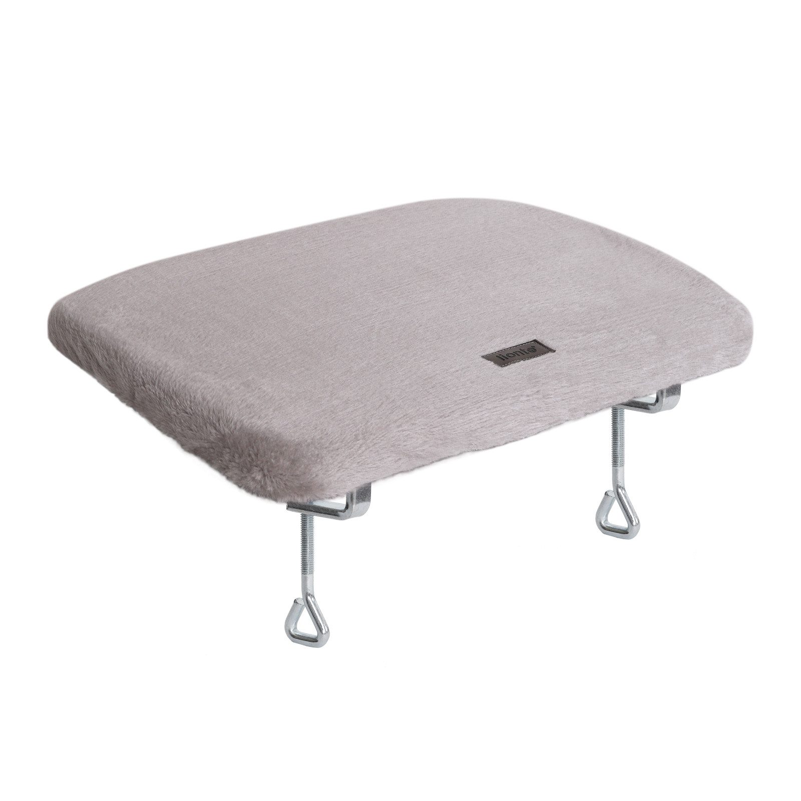lionto Futternapf lionto Fensterbankliege für Katzen, 35x50 cm, hellgrau, hellgrau, abnehmbarer Bezug, waschbar