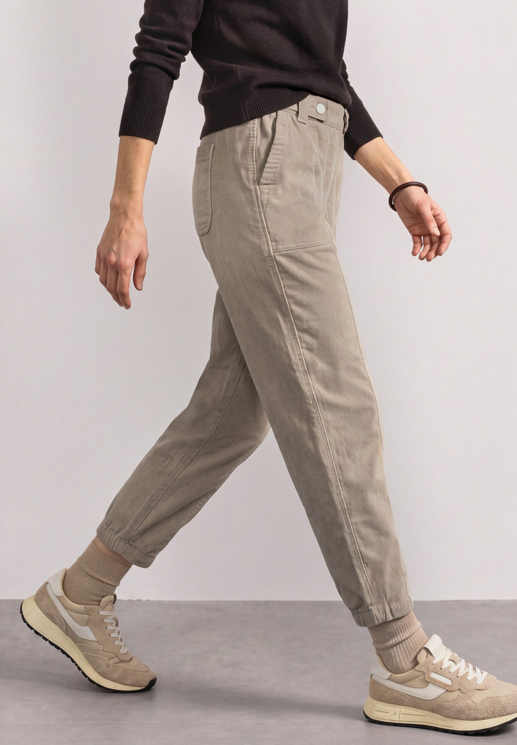 STREET ONE Cordhose mit Elastikbund