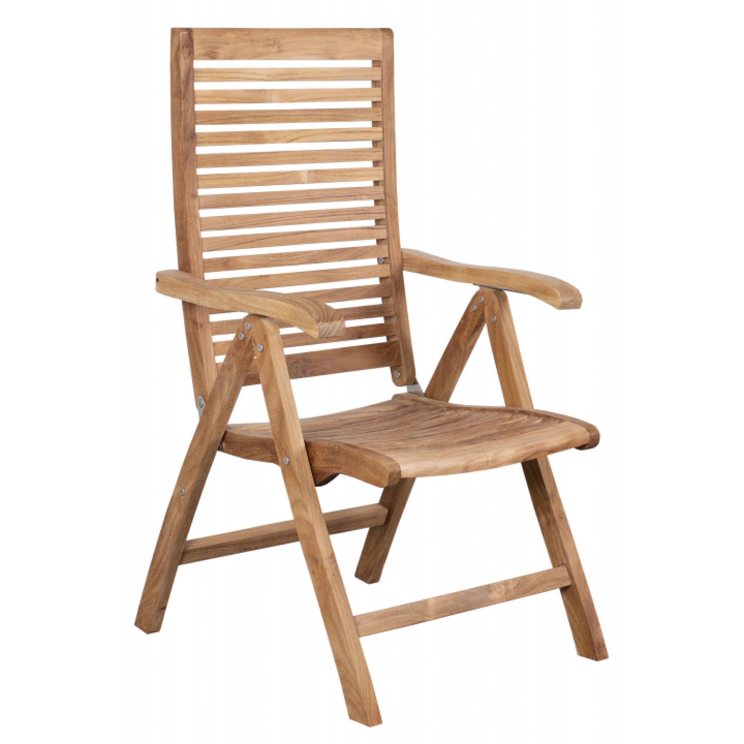 deVries Gartenstuhl deVries Hochlehner-Klappsessel "TELLUS" aus Teakholz Größe 62 x 64