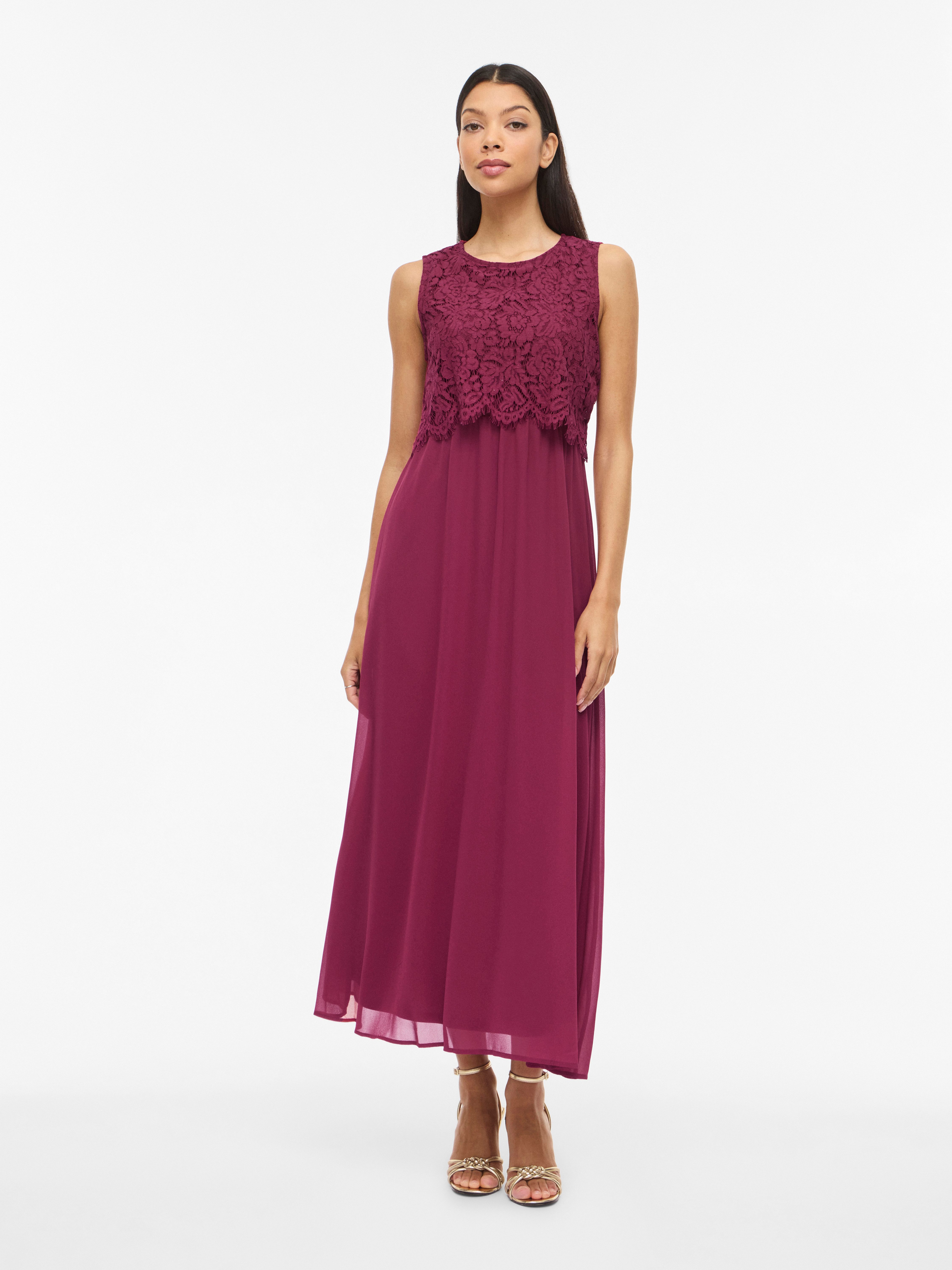 VILA VIMILINA HALTERNECK NOOS - Robe longue - ashley blue/bleu