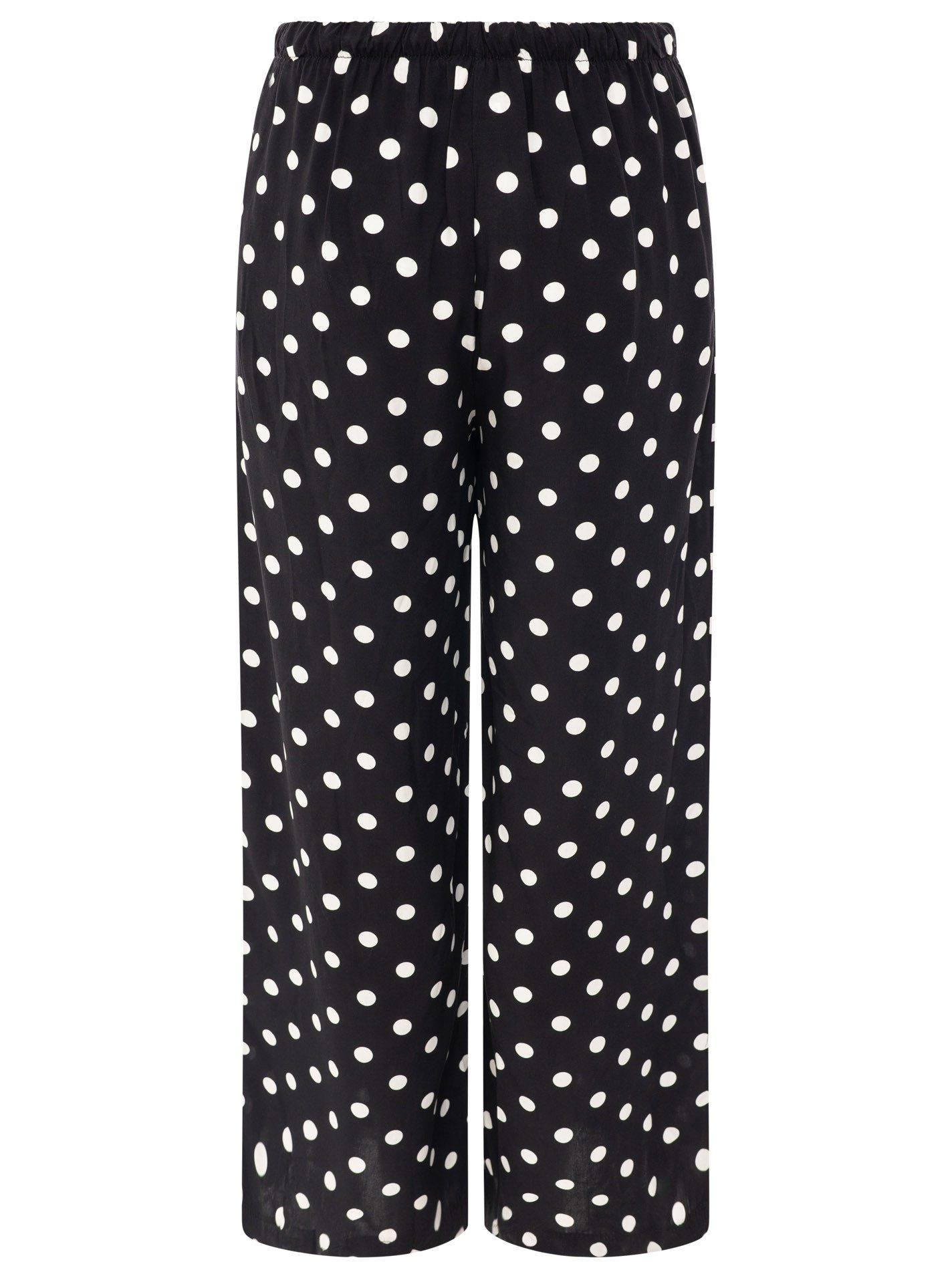 Zwillingsherz Stoffhose Sommerhose "Punkte" allover-Punktemuster, elastischer Bund mit Bindeband – Bild 4 von 5
