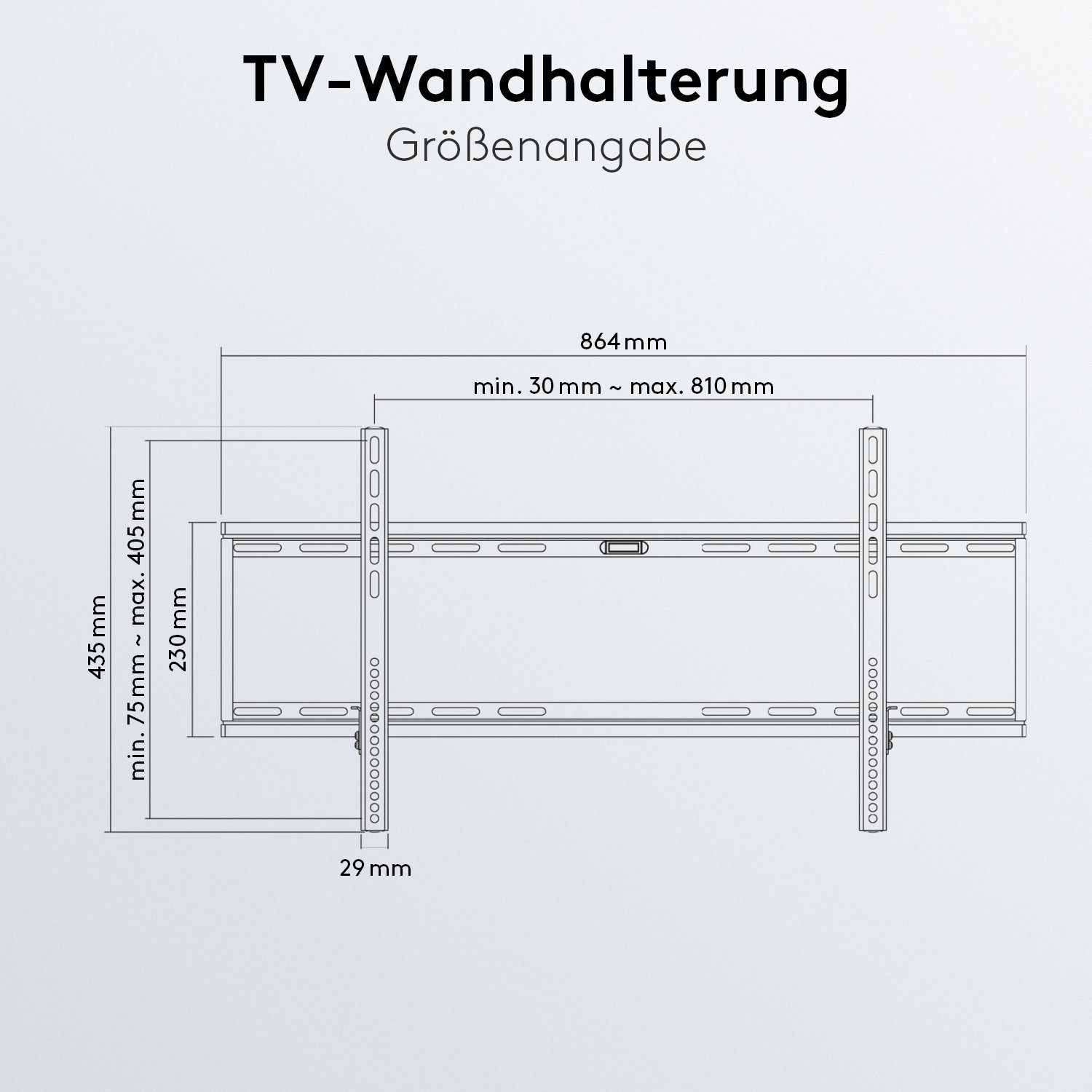 Automatic Zoll, TILT & Schwarz) Click-in Montage / inkl. Zubehör, TV-Wandhalterung, Release neigbar TV-Wandhalterung Pro (bis 100,00 Goobay / Easy 12°