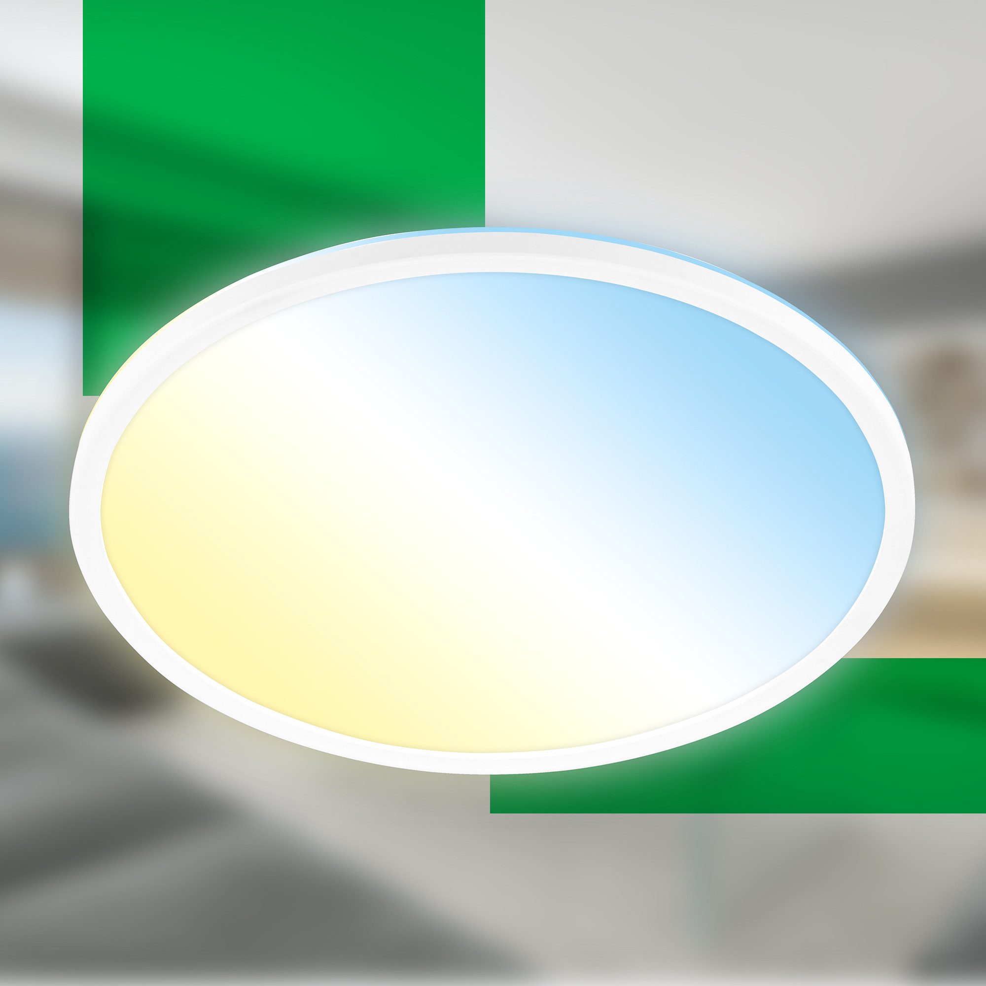 Briloner Leuchten Deckenleuchte PANEL, LED fest integriert