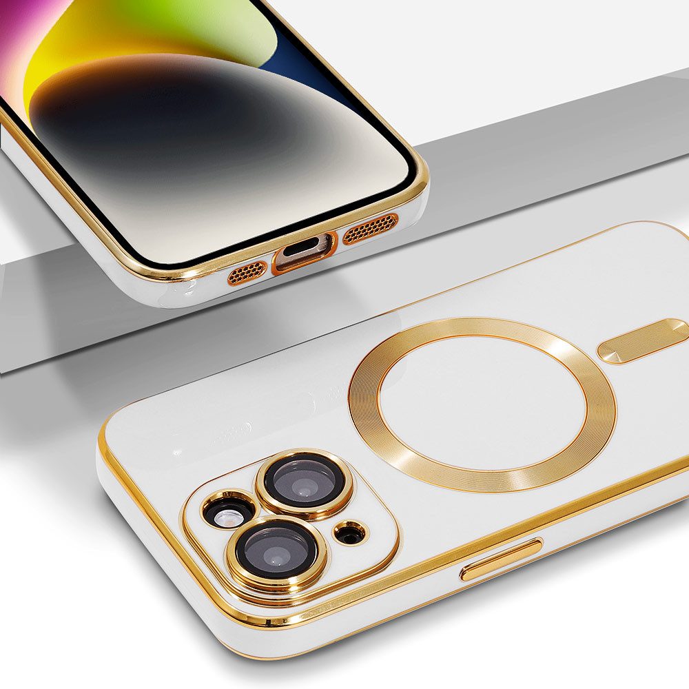 FITSU Handyhülle Hülle für iPhone 14 Handyhülle MagSafe kompatibel mit Kameraschutz 6,1 Zoll, MagSafe kompatible Schutzhülle für iPhone 14 Hülle Case Handyschale