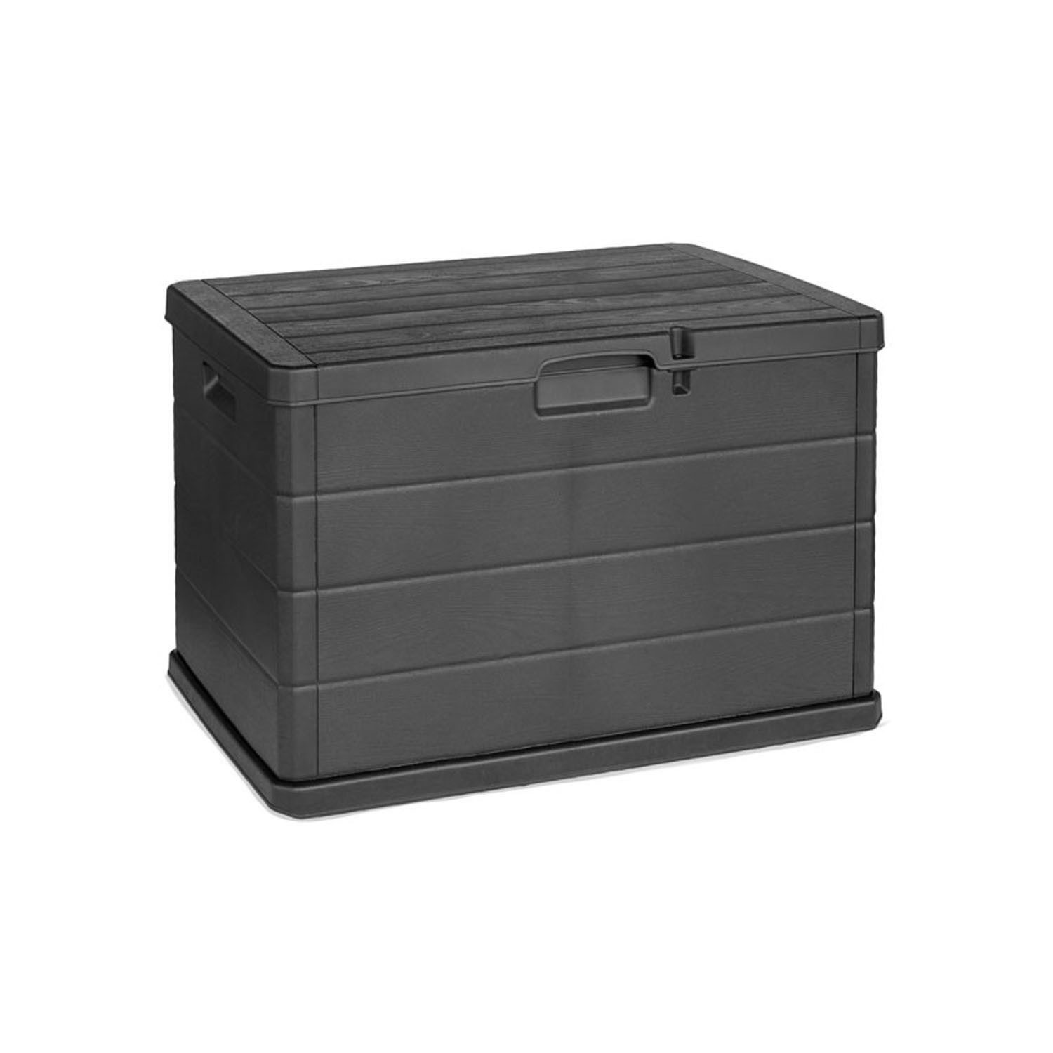 Mojawo Auflagenbox Auflagenbox Kissenbox Sitzbank Kunststoff Anthrazit 170L günstig online kaufen