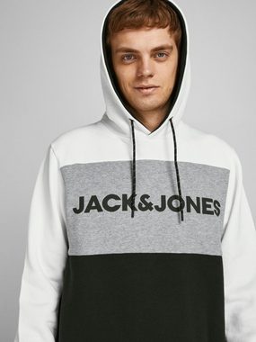 Jack & Jones Hoodie Warmer Logo Print Hoodie Sweater Pullover JJELOGO 4416 in Weiß