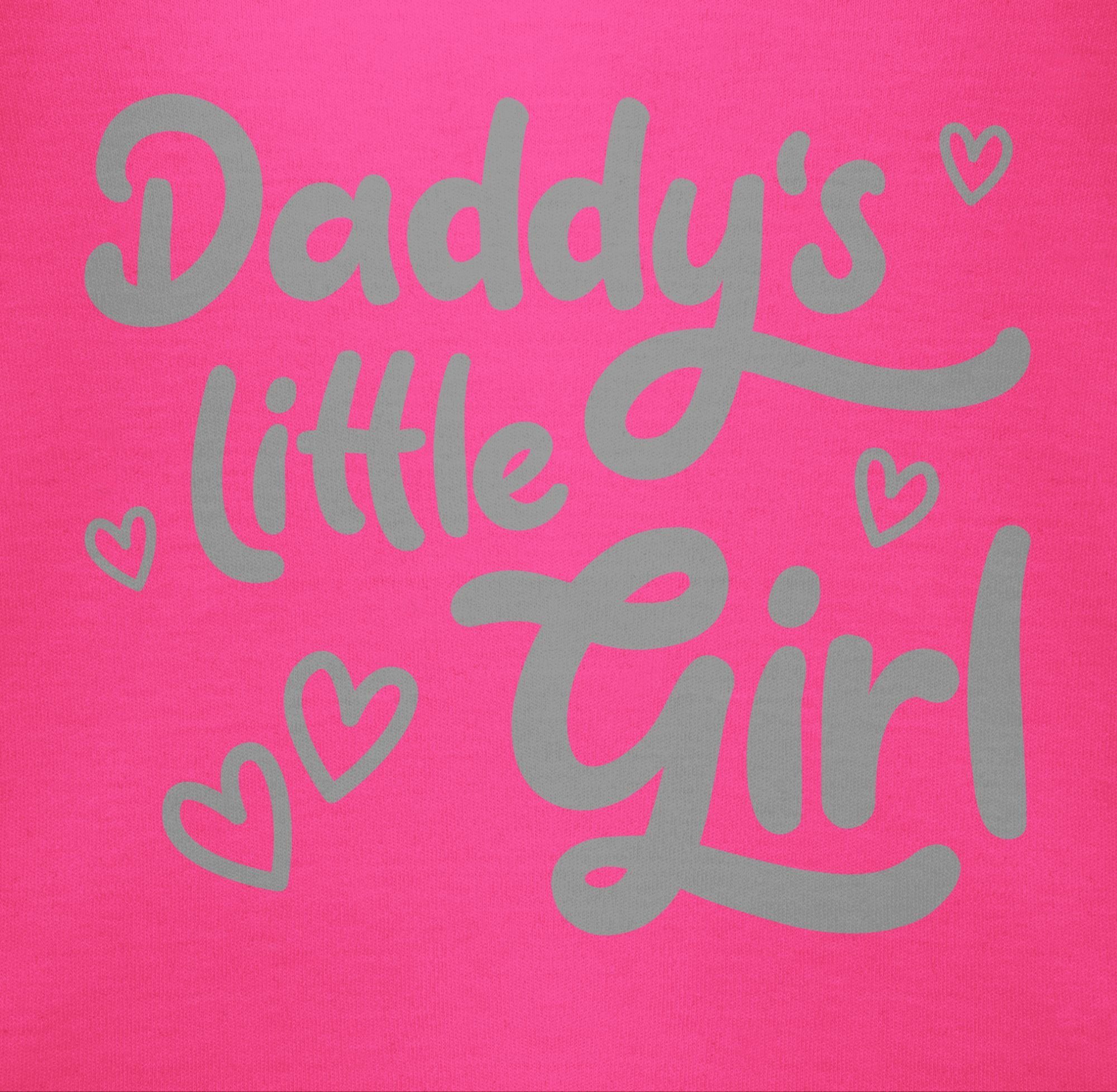Girl grau Shirtbody Daddy's süß Geschenk Baby Fuchsia 3 Shirtracer Vatertag little