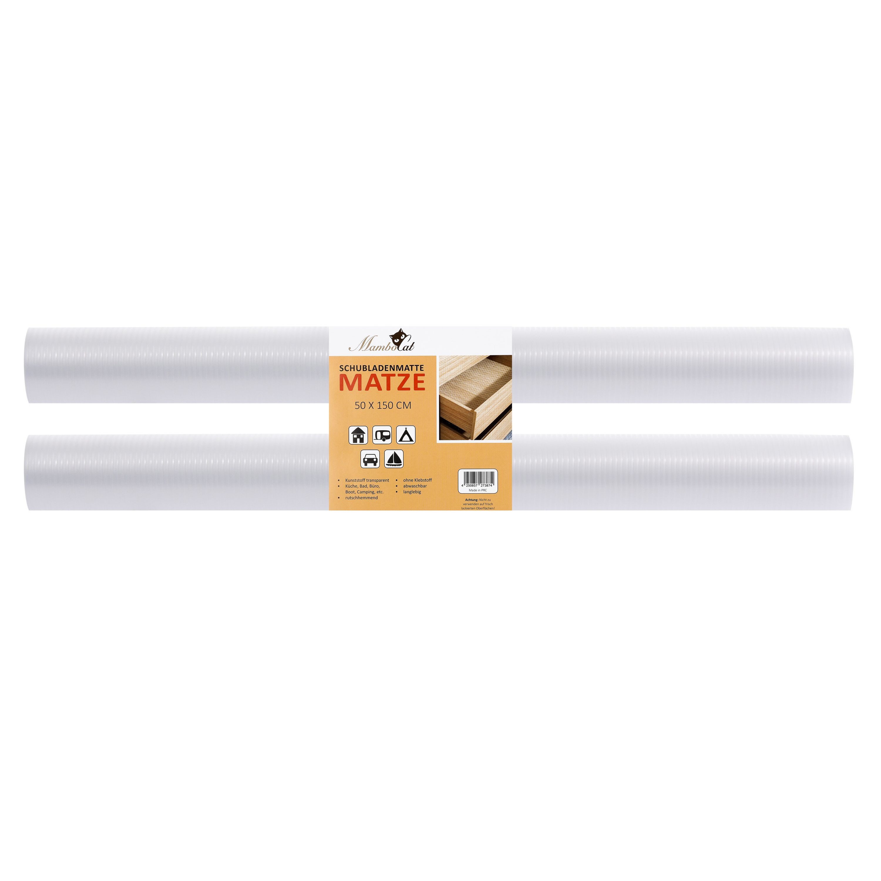 MamboCat Schubladenmatte 2er Set Schubladenmatte Matze 50x150cm
