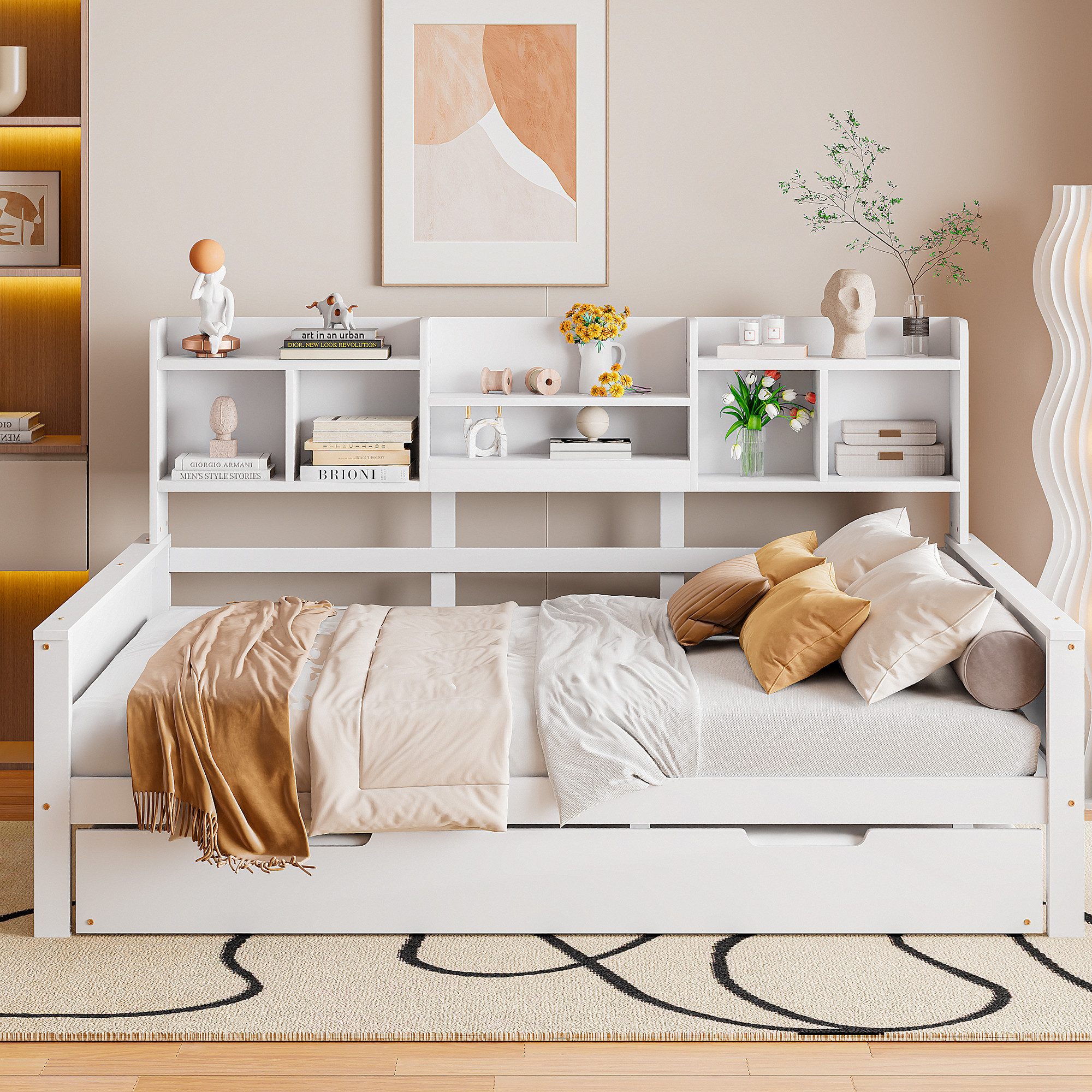 STILVORA Schlafsofa 140×200 Jugendbett mit Stauraum & Lattenrost,Bettgestel günstig online kaufen