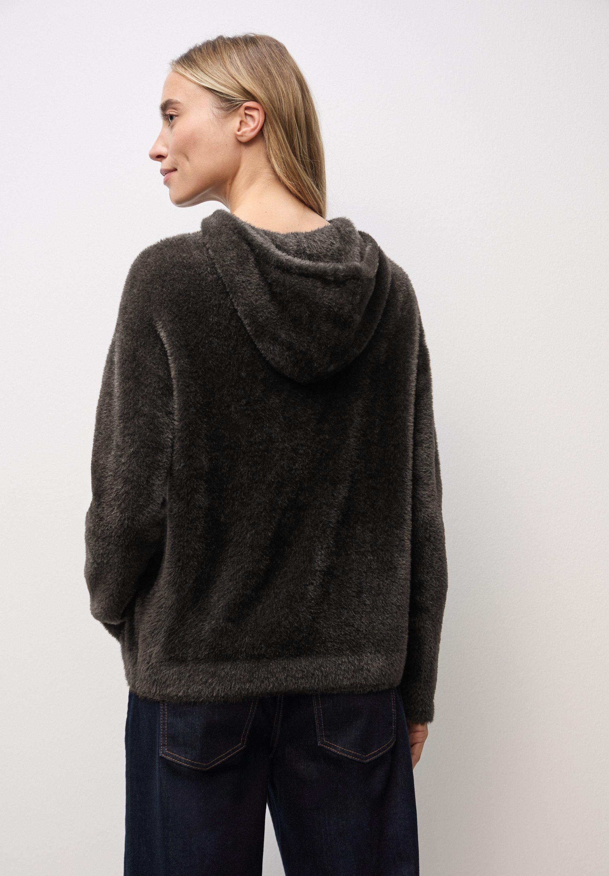 STREET ONE Kapuzenpullover aus softer Federgarn-Qualität günstig online kaufen