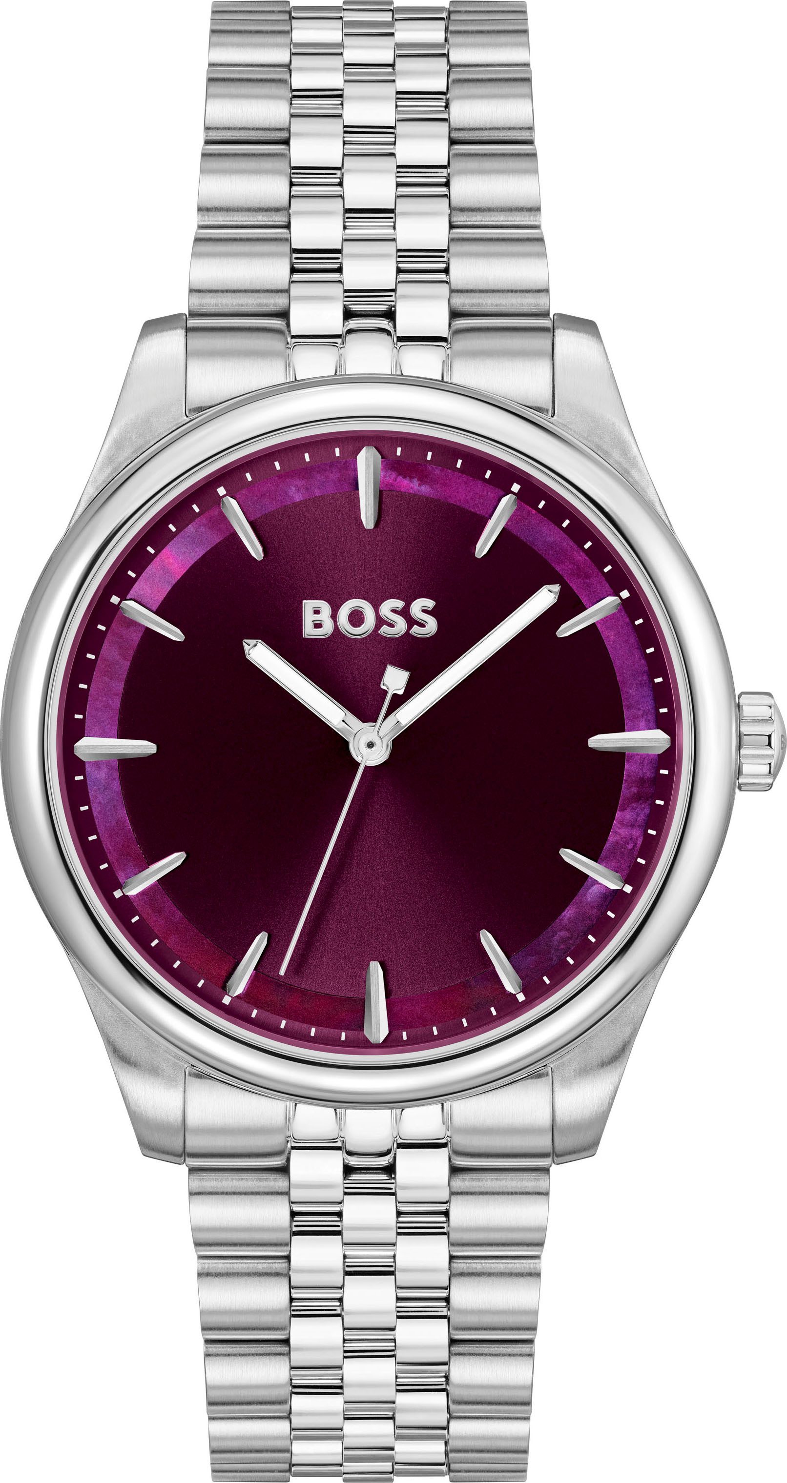 BOSS Quarzuhr GRACEFUL 1502778, Armbanduhr, Damenuhr, Edelstahlarmband, ana günstig online kaufen