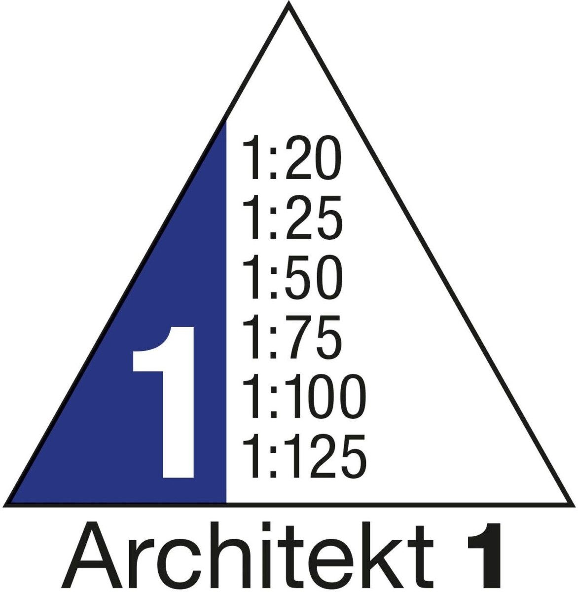 WEDO Zeichenlineal Dreikantmaßstab 30cm Architekt 1