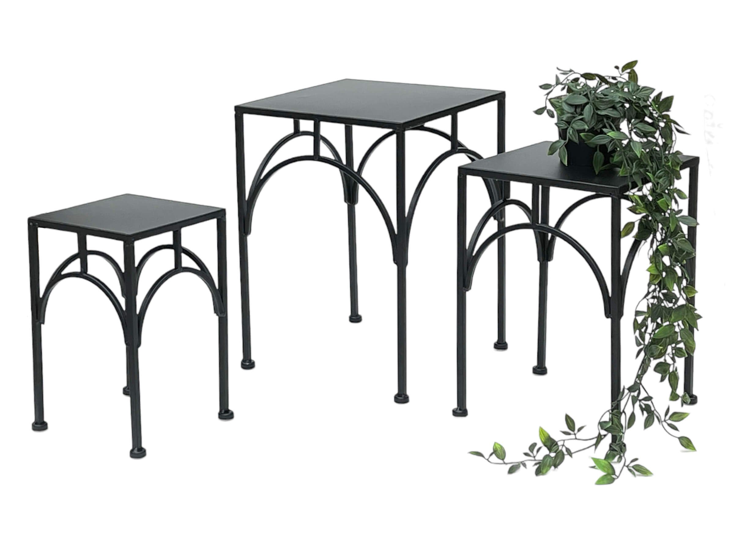 Blumenhocker Metall Blumenhocker 96449 3er Set Pflanzenständer