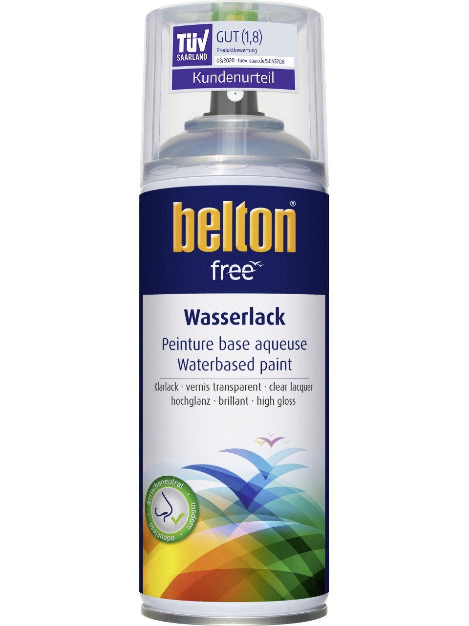 belton Sprühlack belton free Lackspray AQUAcolours 400 ml Klarlack ...