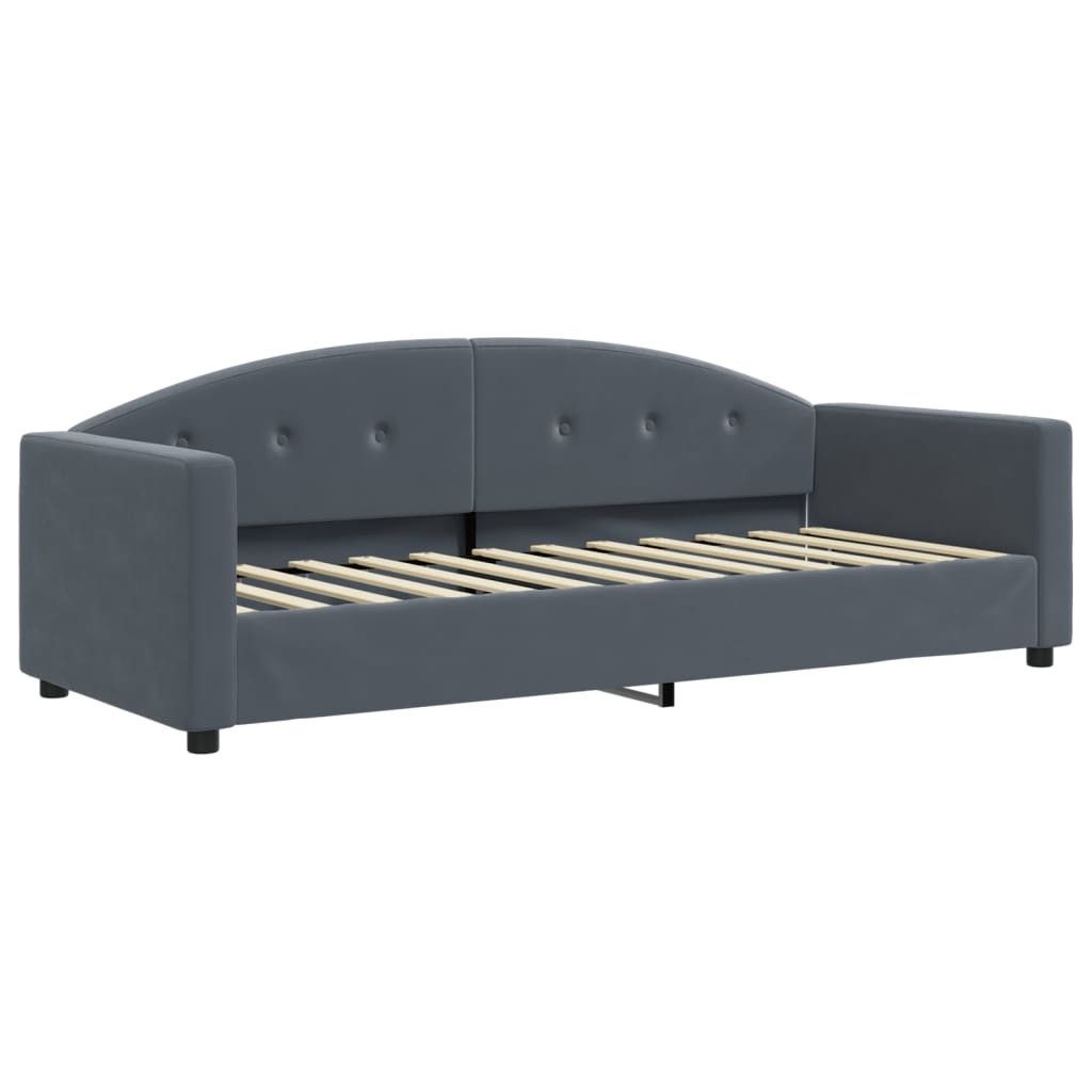 vidaXL Bett Tagesbett Dunkelgrau 80x200 cm günstig online kaufen