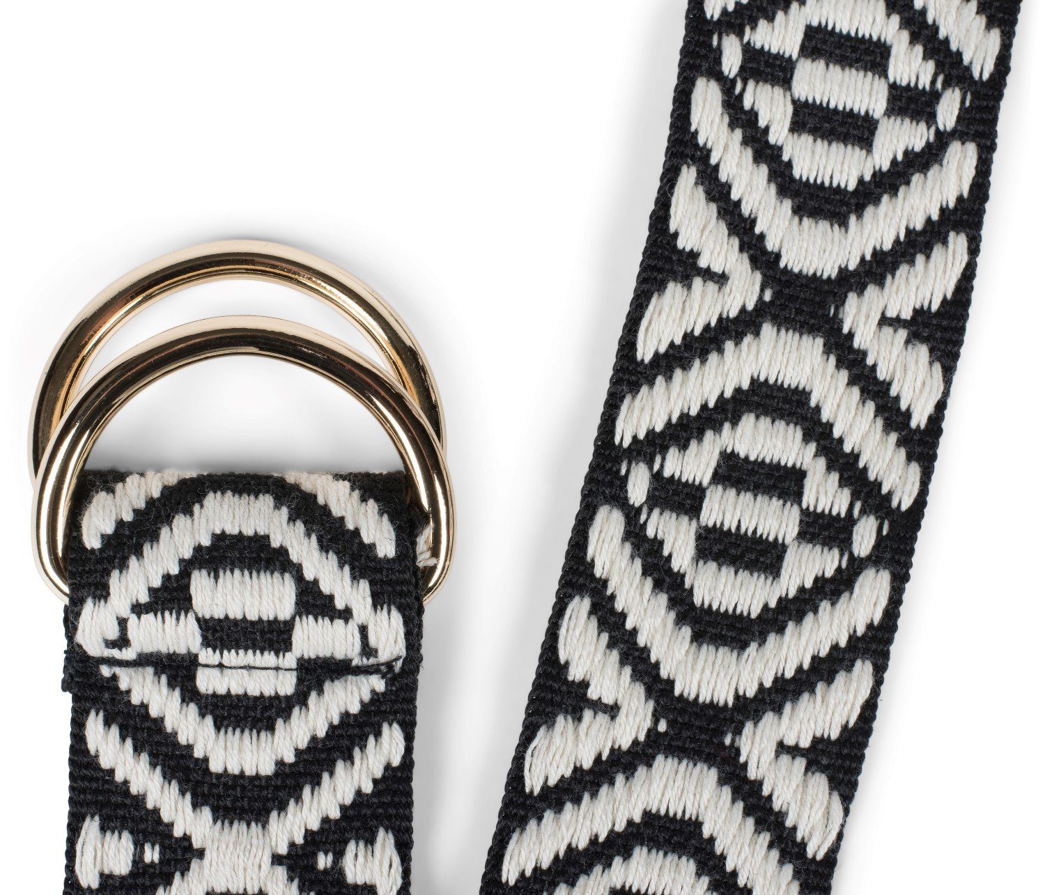 styleBREAKER Stoffgürtel Stoff Gürtel mit Azteken Muster und D-Ring Schnall günstig online kaufen