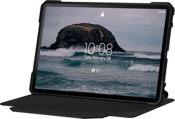 UAG Tablet-Hülle Metropolis, [Galaxy Tab S8 Hülle / Galaxy Tab S7 Hülle, Kompatibel mit der magnetischen Befestigung + Aufladung des S-Pen, Wake/Sleep Funktion, Fallschutz nach US-Militärstandard, Standfunktion] - schwarz