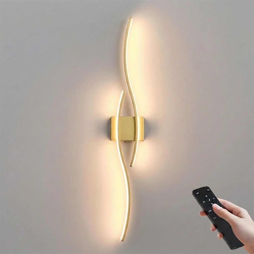 Lapalife Wandleuchte Akku LED Wandlampe Kabellose Dimmbar, Farbtemperatur Anpassung, 100CM, Mit Fernbedienung & Touch, Timer, für Schlafzimmer, Wohnzimmer