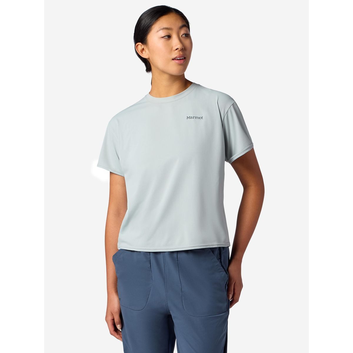 Marmot Kurzarmshirt Wm's Airexchange UPF 50 Crew Short Sleeve Atmungsaktives, schnelltrocknendes Shirt mit UPF 50 für optimalen