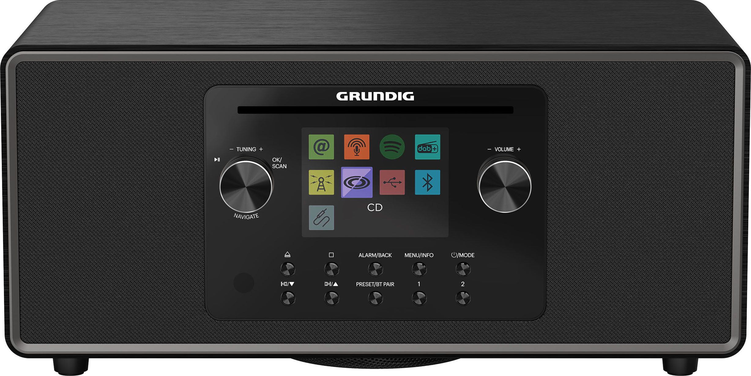 Grundig DTR 7100 2.1 DAB+ WEB CD Internet-Radio (Digitalradio (DAB), FM-Tuner mit RDS, Internetradio, 42 W)