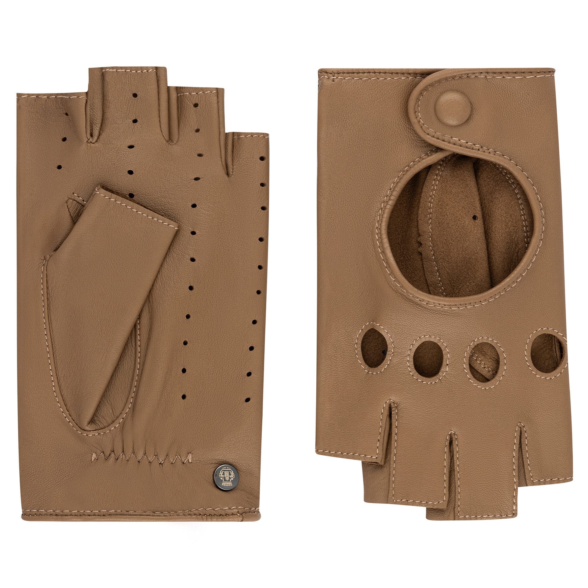 Roeckl Lederhandschuhe Florenz Autofahrer Handschuhe Roeckl Kurzfingerhandschuh mit Verschluss