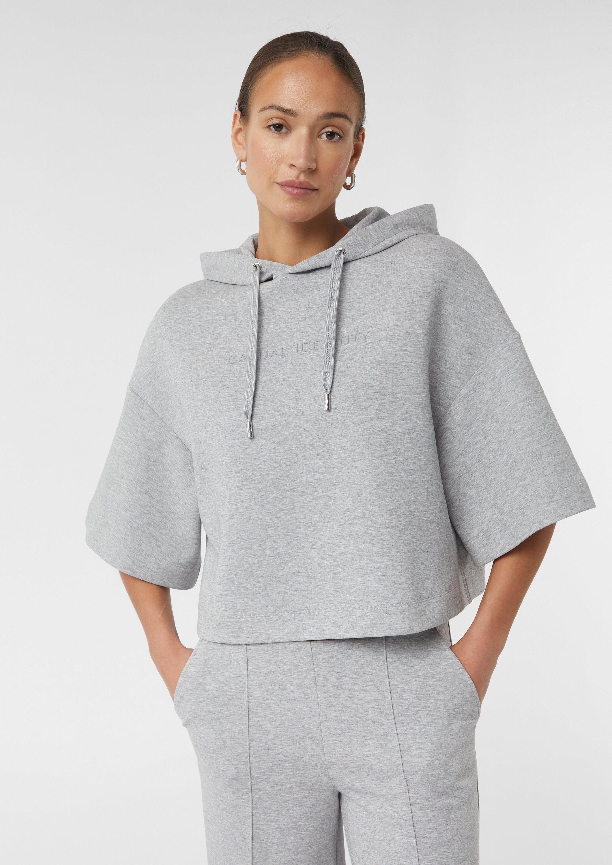 comma 3/4 Arm-Pullover Sweatshirt Oversize-Sweatshirt mit Kimono-Ärmeln günstig online kaufen