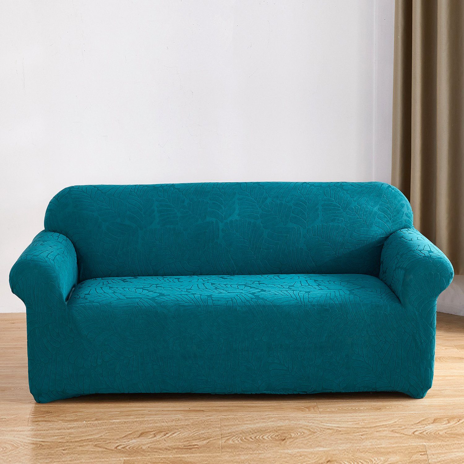 Sofahusse, HOMEIDEAS, Stretch-Sofa-Schonbezug mit Unterseite elastischer Grün