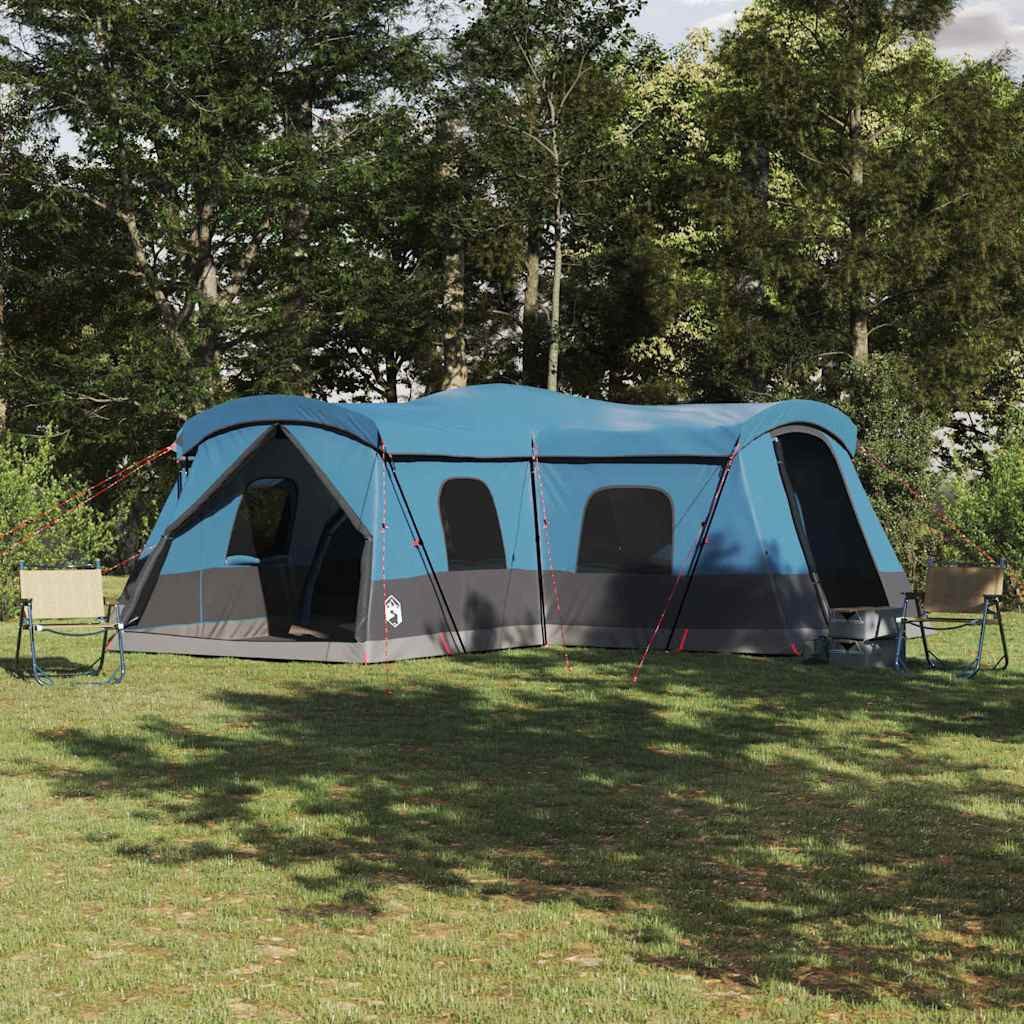 vidaXL Gruppenzelt Zelt für 16 Personen mit Dach Blau 680 x 510 x 210 cm, (1 tlg)