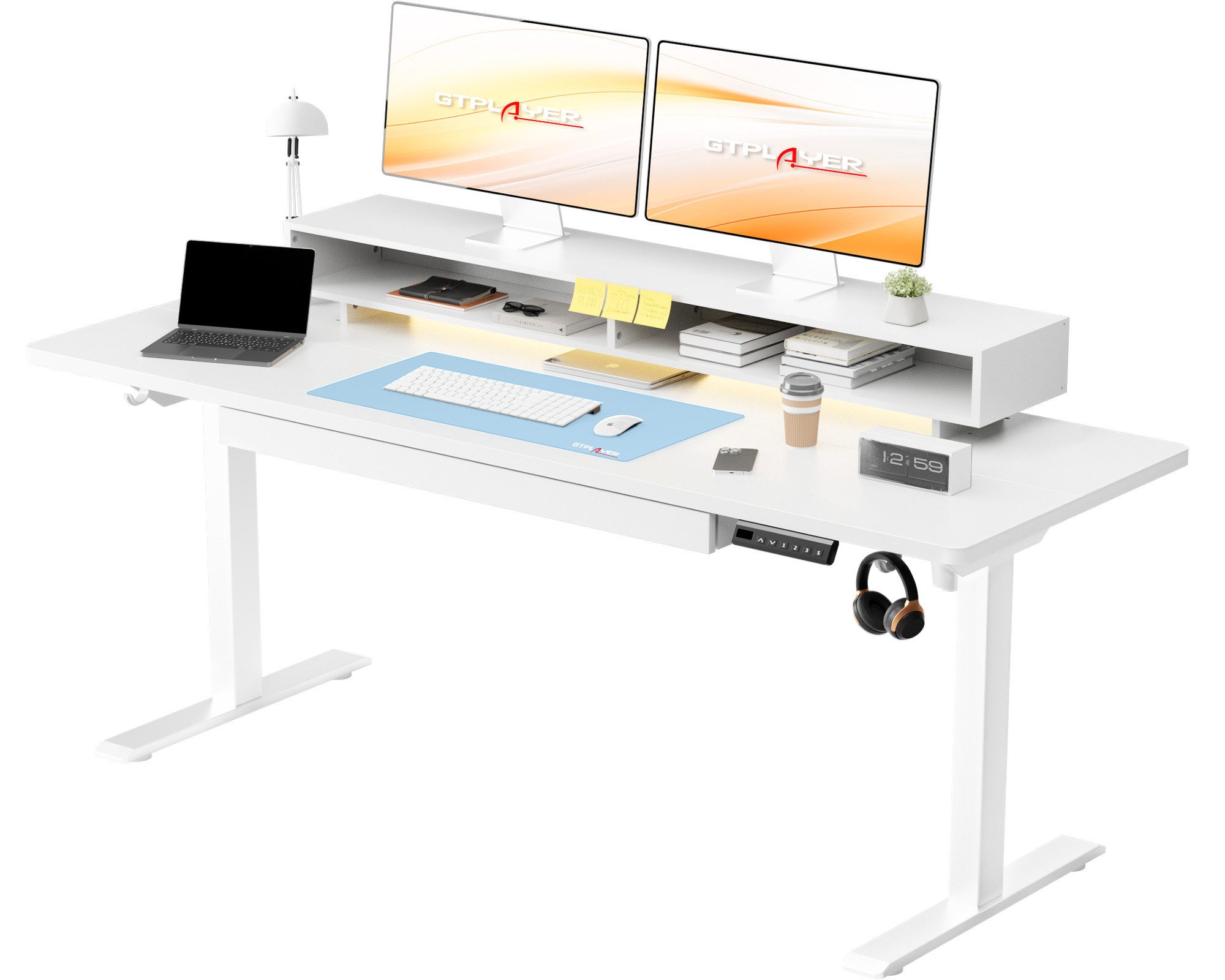 COMHOMA Schreibtisch Höhenverstellbarer Schreibtisch Elektrischer, 120x60cm günstig online kaufen