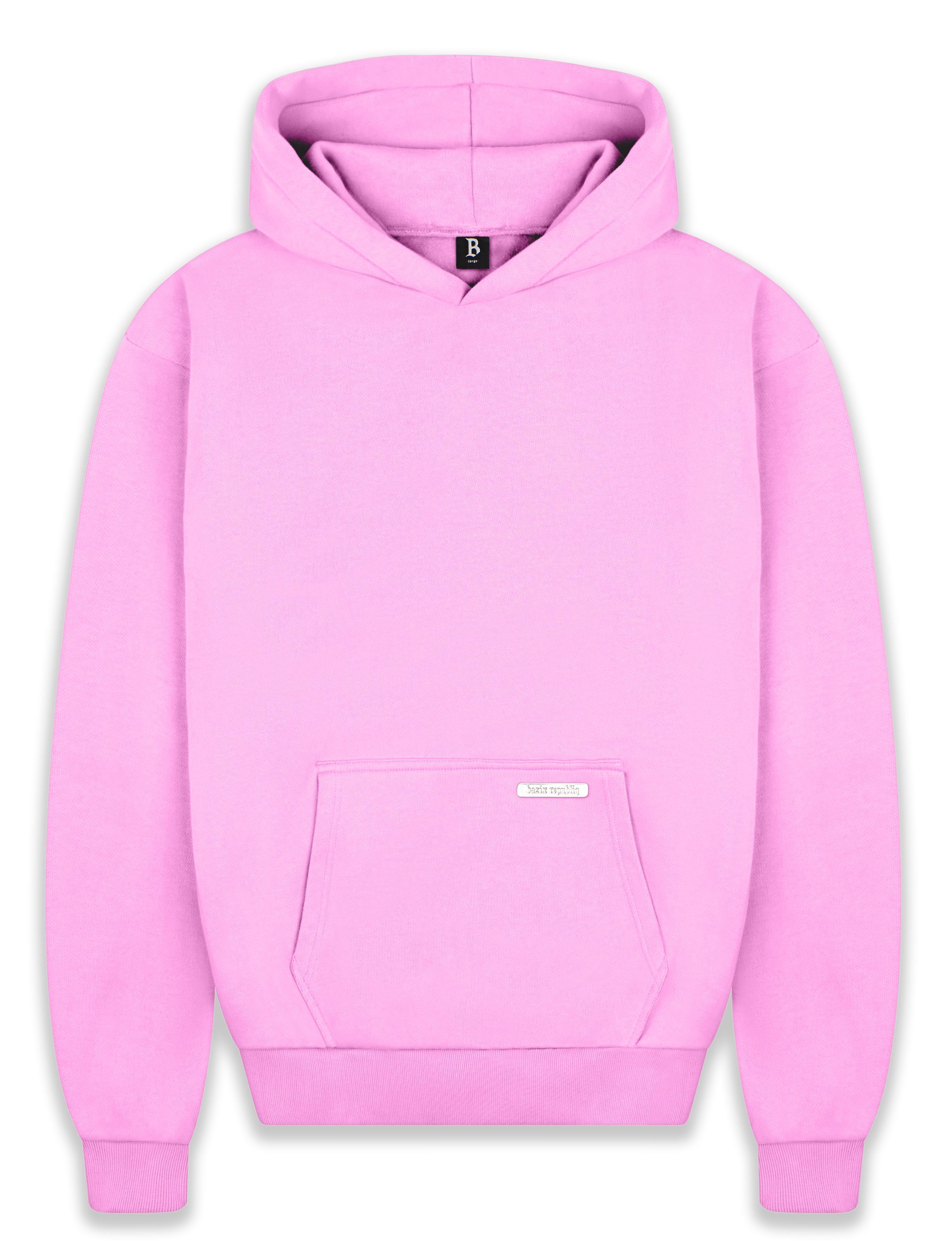 Pink Herren Kapuzen-Pullover Dropsize Hoodie Herren Sweater Heavy Hoodie BR-H-1 GSM Oversize 430