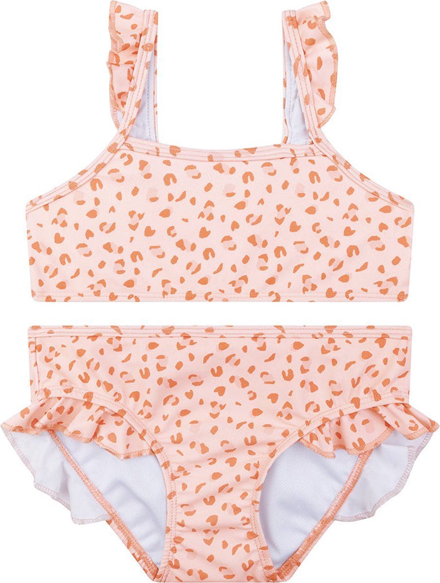 Swim Essentials Bandeau-Bikini Swim Essentials UV-Bikini, für Mädchen altrosa Leoparden Muster 1–12